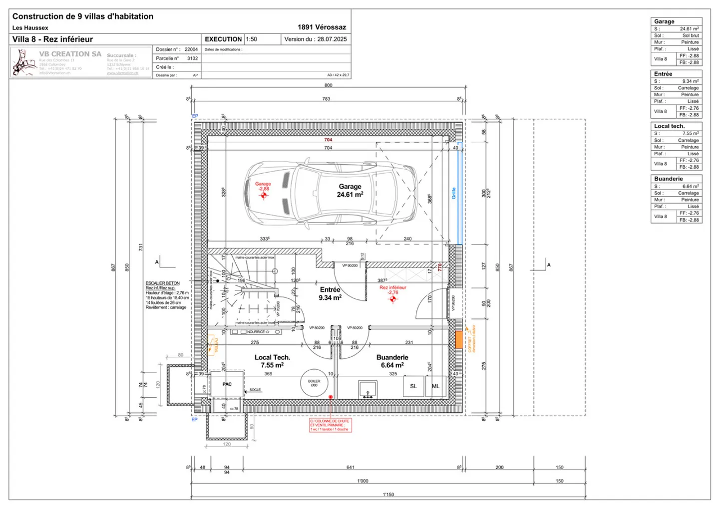 Chalet-Villa-Casa unifamiliare ingrandita a Vérossaz - Foto 9 di 9