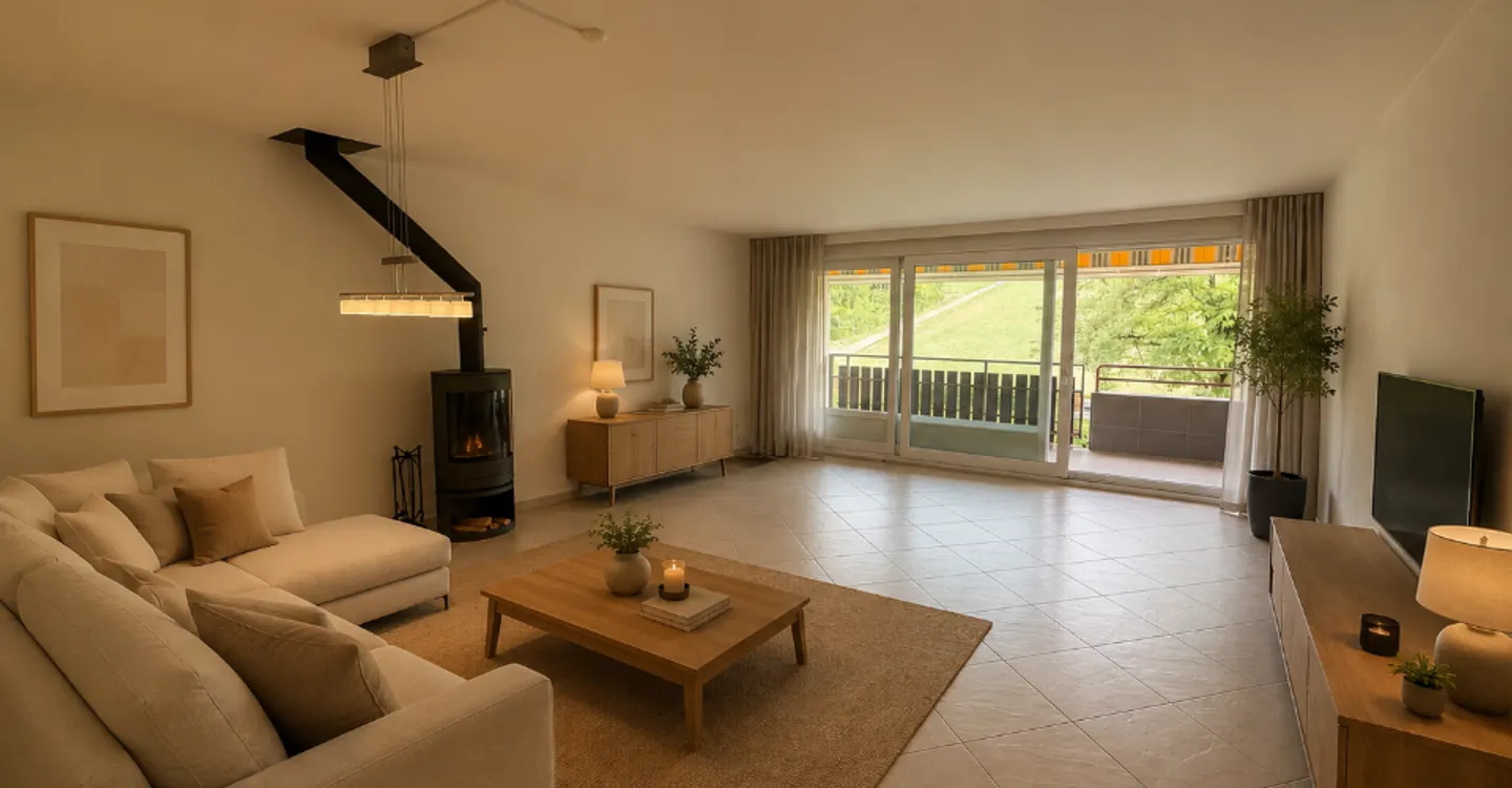 Bel appartement en attique - Photo 2 sur 5