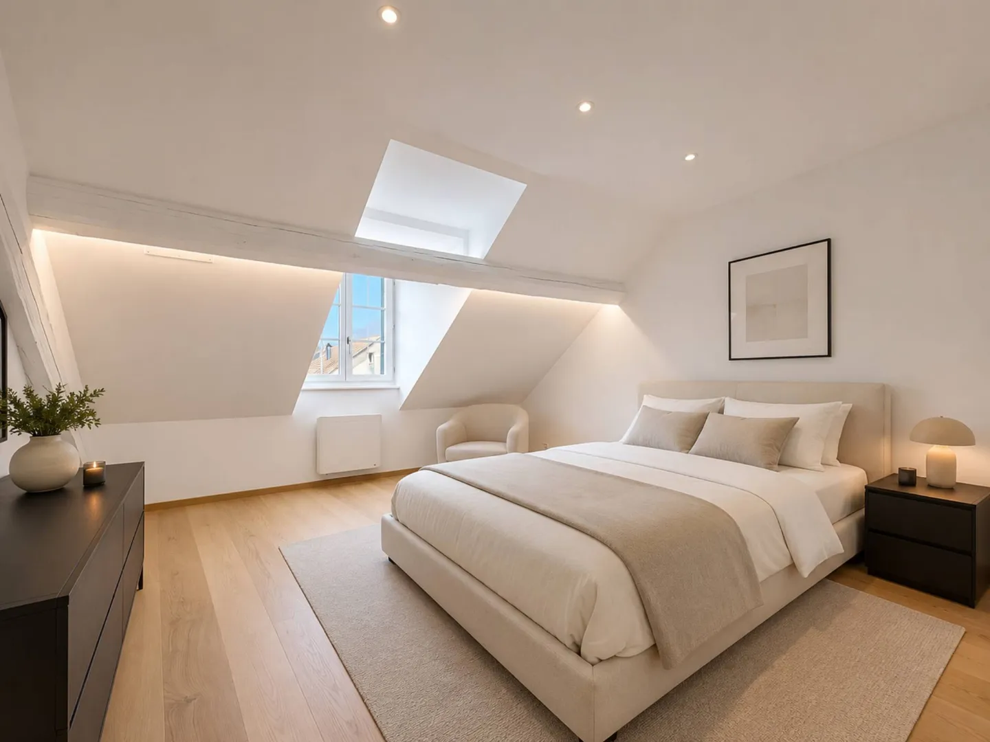 Charmant Appartement en Attique à Cheseaux - Photo 4 sur 13