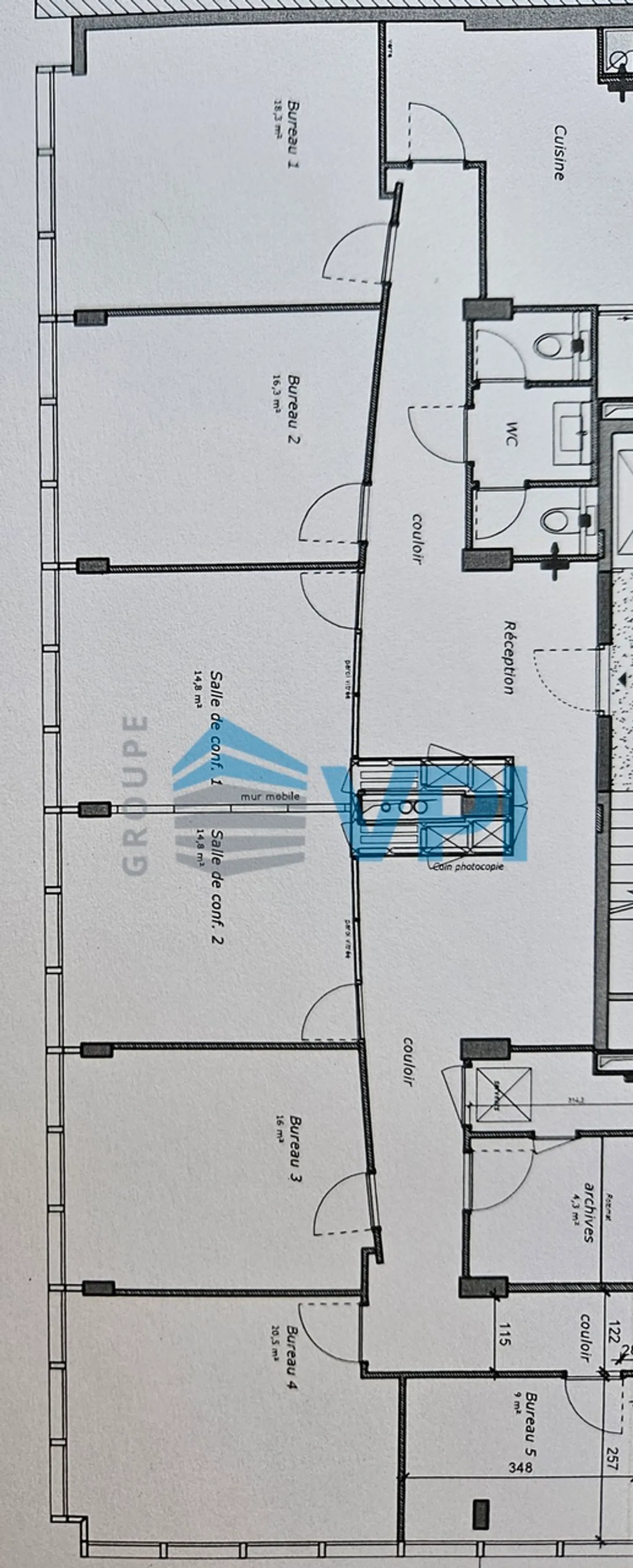 Nel cuore di Champel - Uffici di 199 m2 al 2° piano - Foto 4 di 4