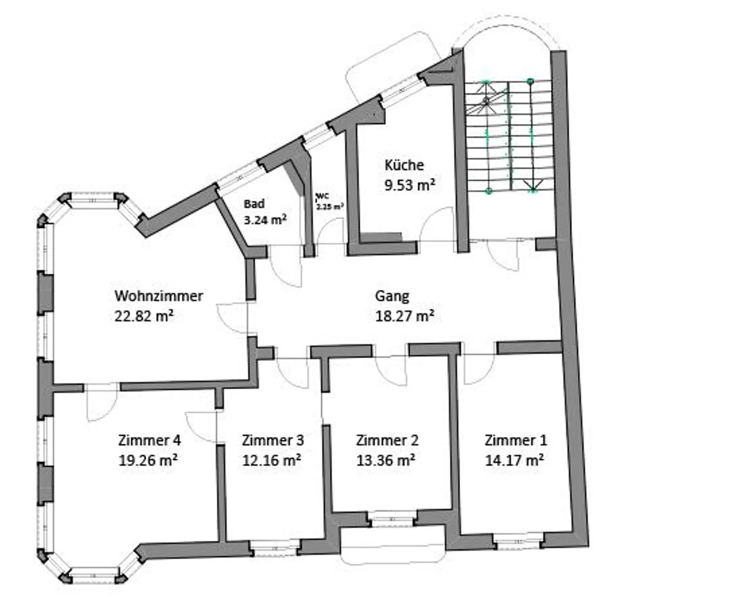 Appartamento Art Nouveau luminoso di 5 1/2 stanze in una posizione centrale - Foto 18 di 18