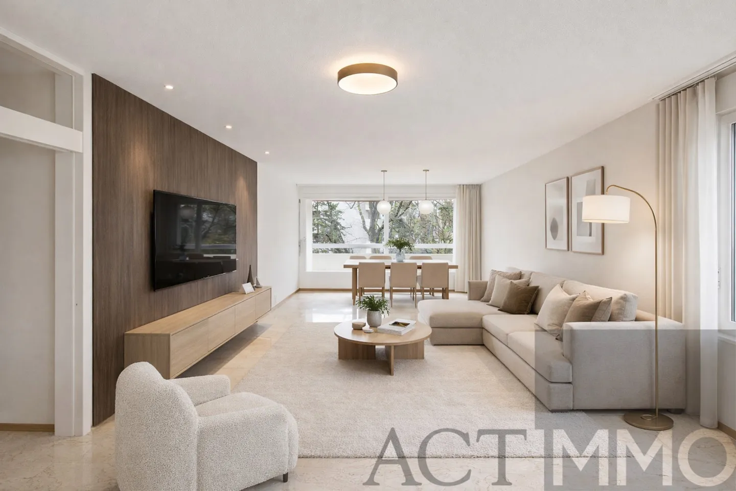 Magnificent 183 m2 apartment with two loggias in Champel - Photo 7 of 8