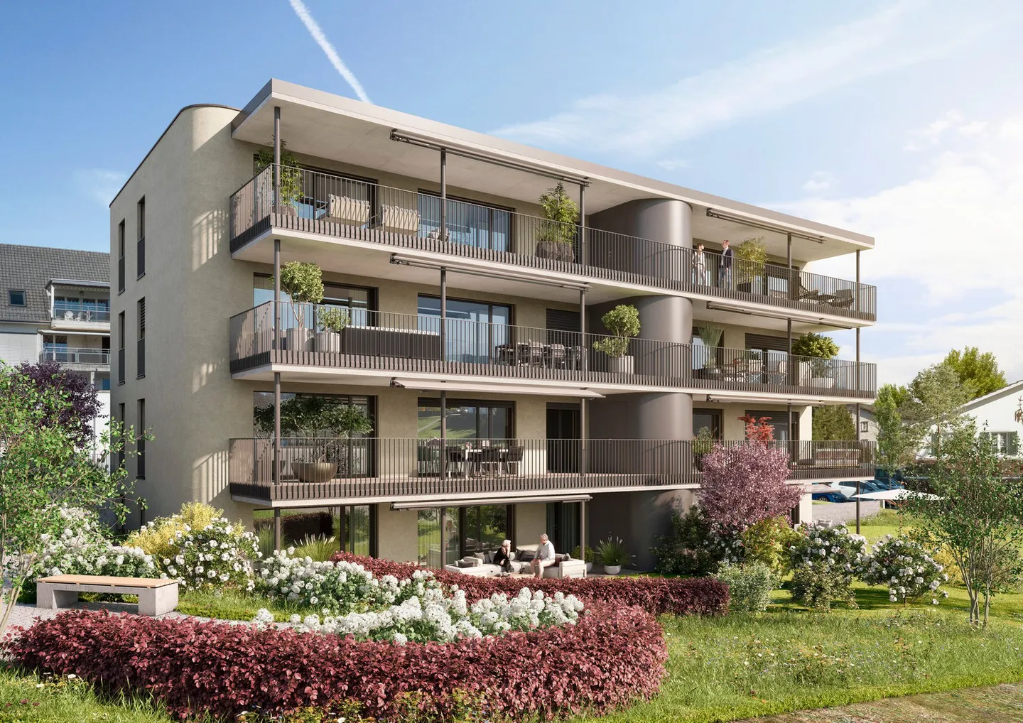 Appartement de jardin 4 1/2 pièces, ensoleillé, calme, au cœur du village - Photo 1 sur 10