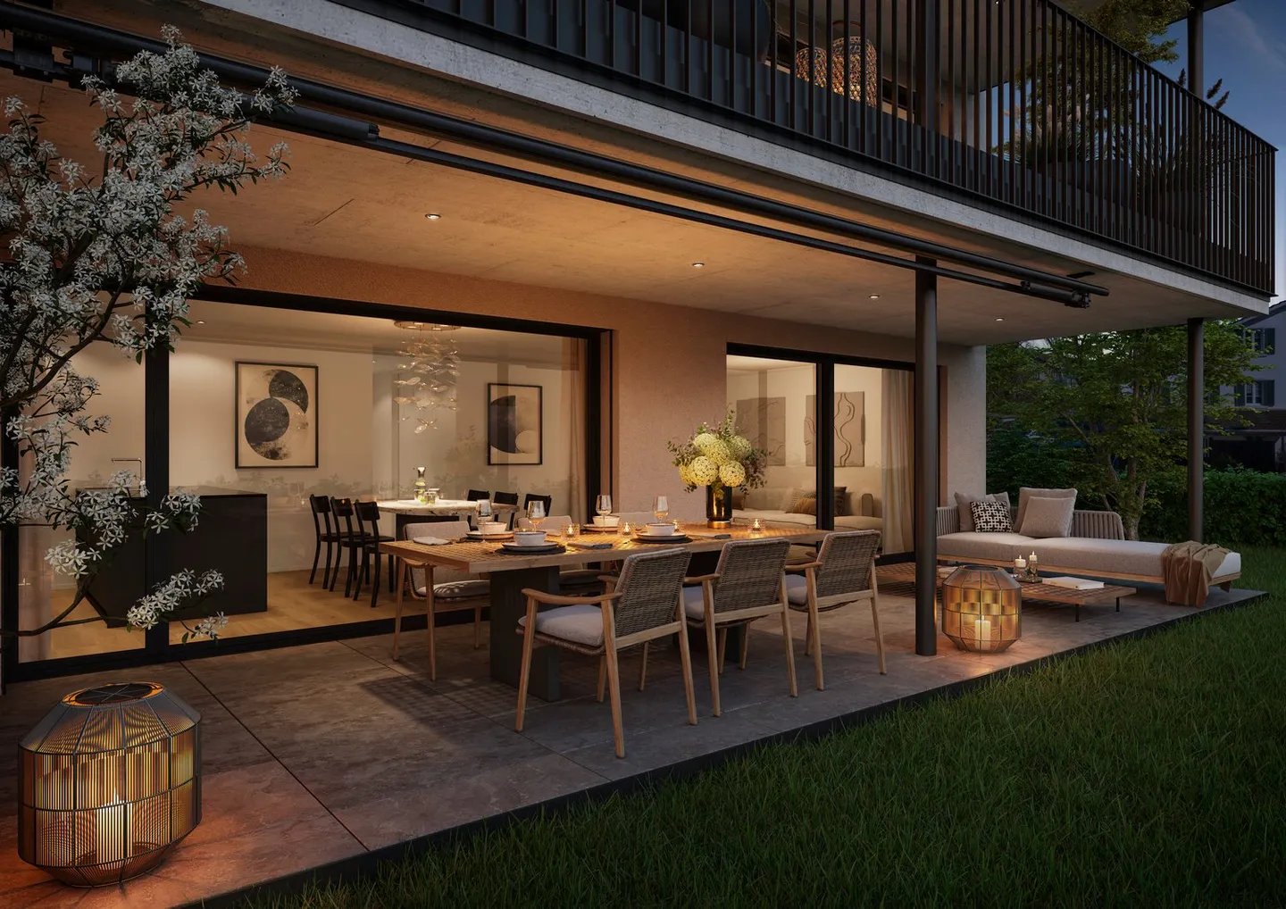 Appartamento giardino 3 1/2 locali, soleggiato, tranquillo, nel centro del villaggio - Foto 1 di 11