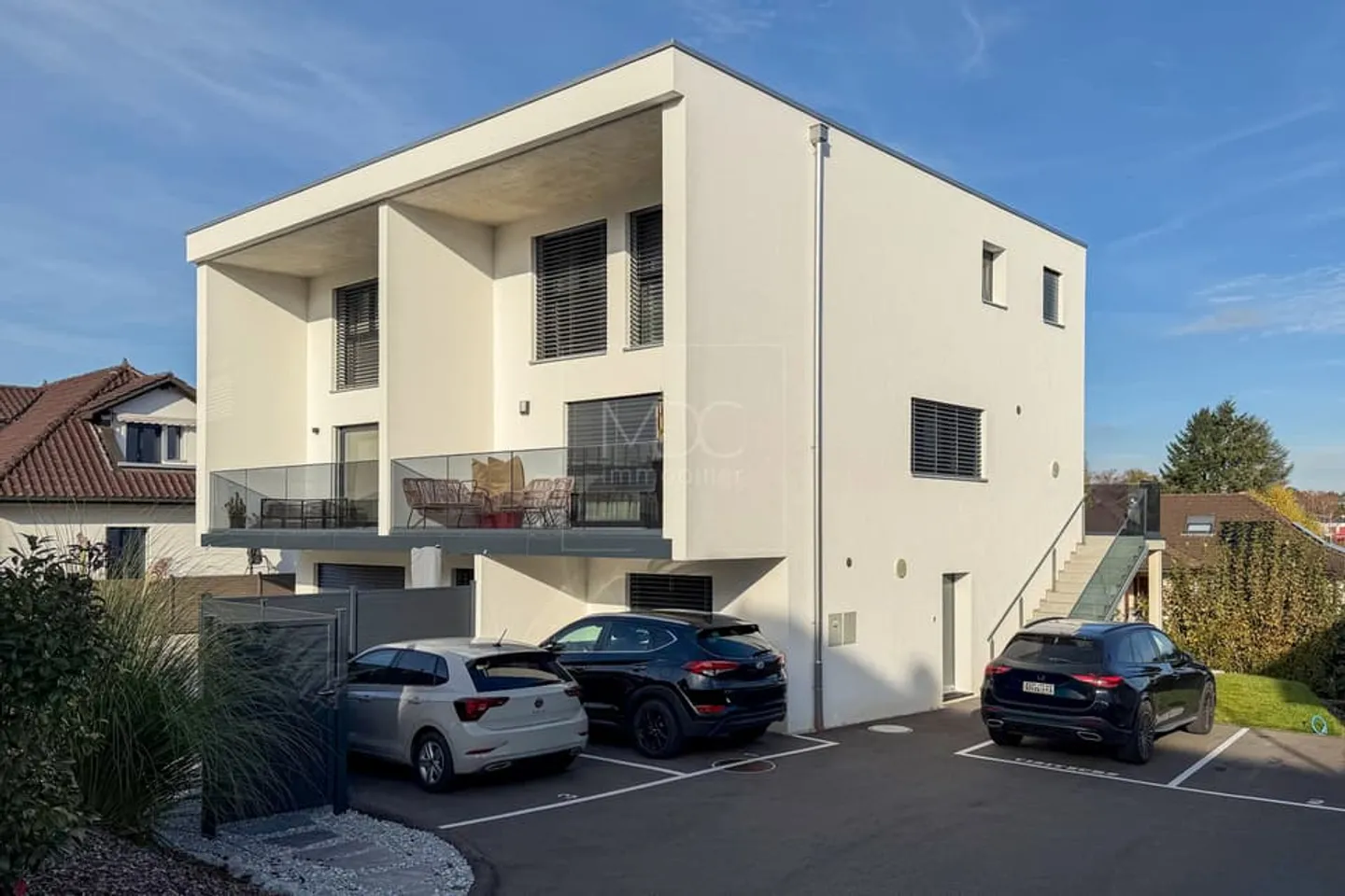 Wunderschönes Duplex in einem neuen Gebäude in Corminboeuf - Foto 1 von 13