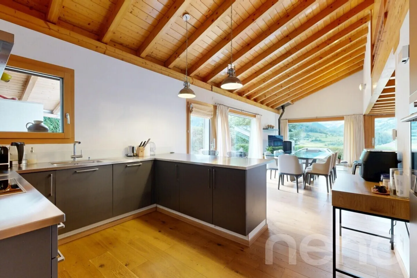 Vollèges - Prestige-Familienchalet mit atemberaubendem Blick - Foto 2 von 12