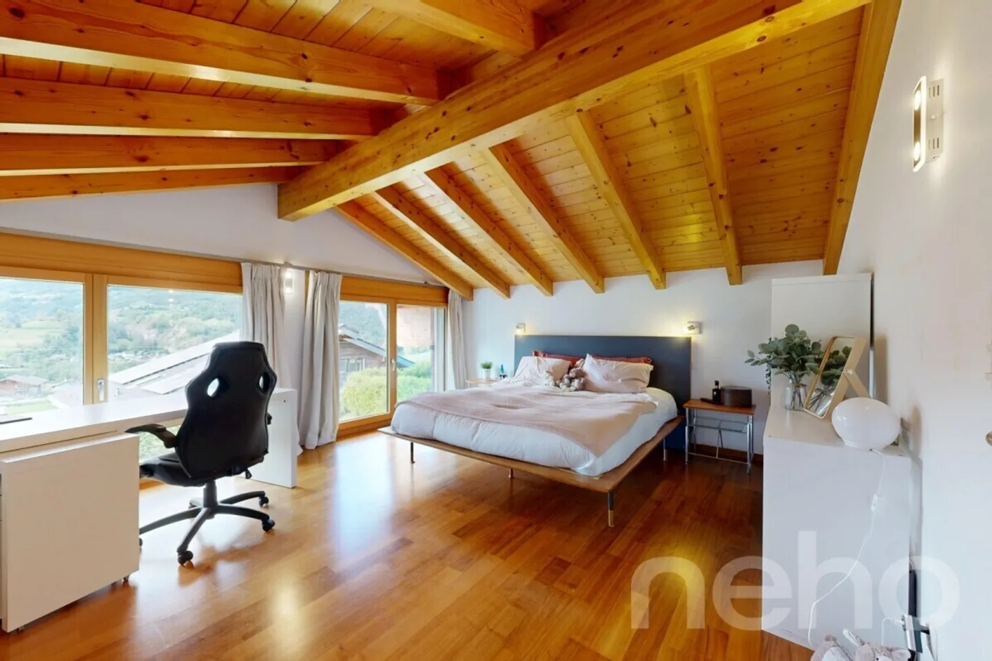 Vollèges - Prestige-Familienchalet mit atemberaubendem Blick - Foto 9 von 12