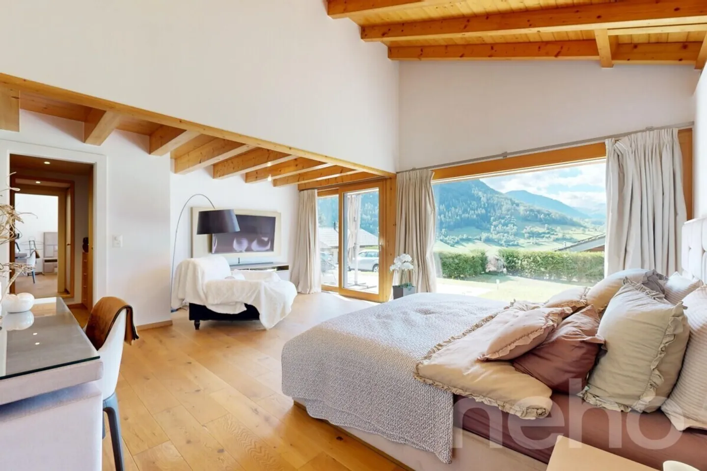 Vollèges - Prestige-Familienchalet mit atemberaubendem Blick - Foto 12 von 12