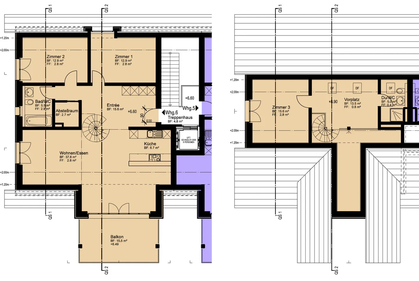 Maisonette attico di 4,5 stanze di prima classe - Foto 9 di 10