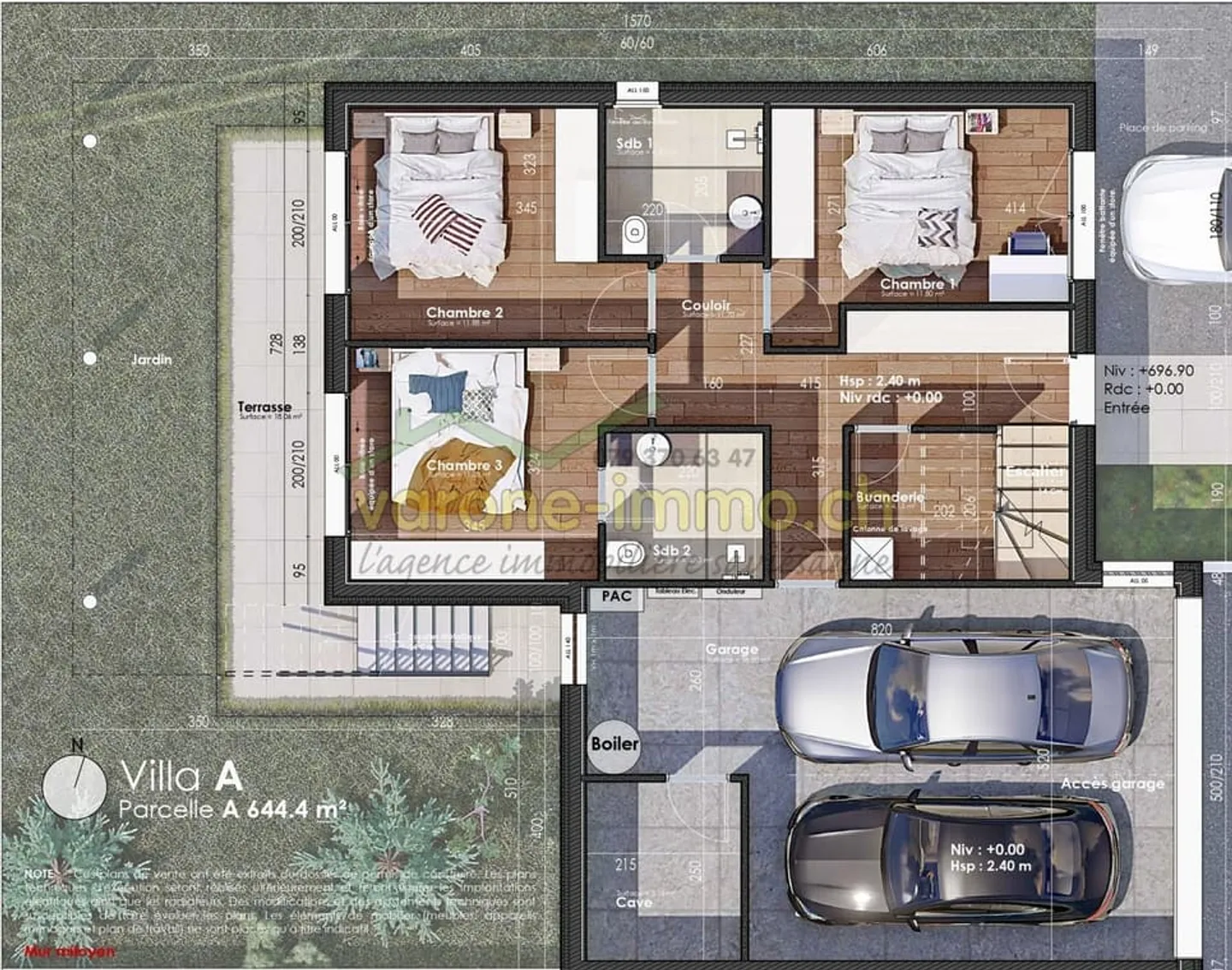 Die Prärien von Diolly - Zwei außergewöhnliche Villen mit 5,5 Zimmern - Foto 8 von 12