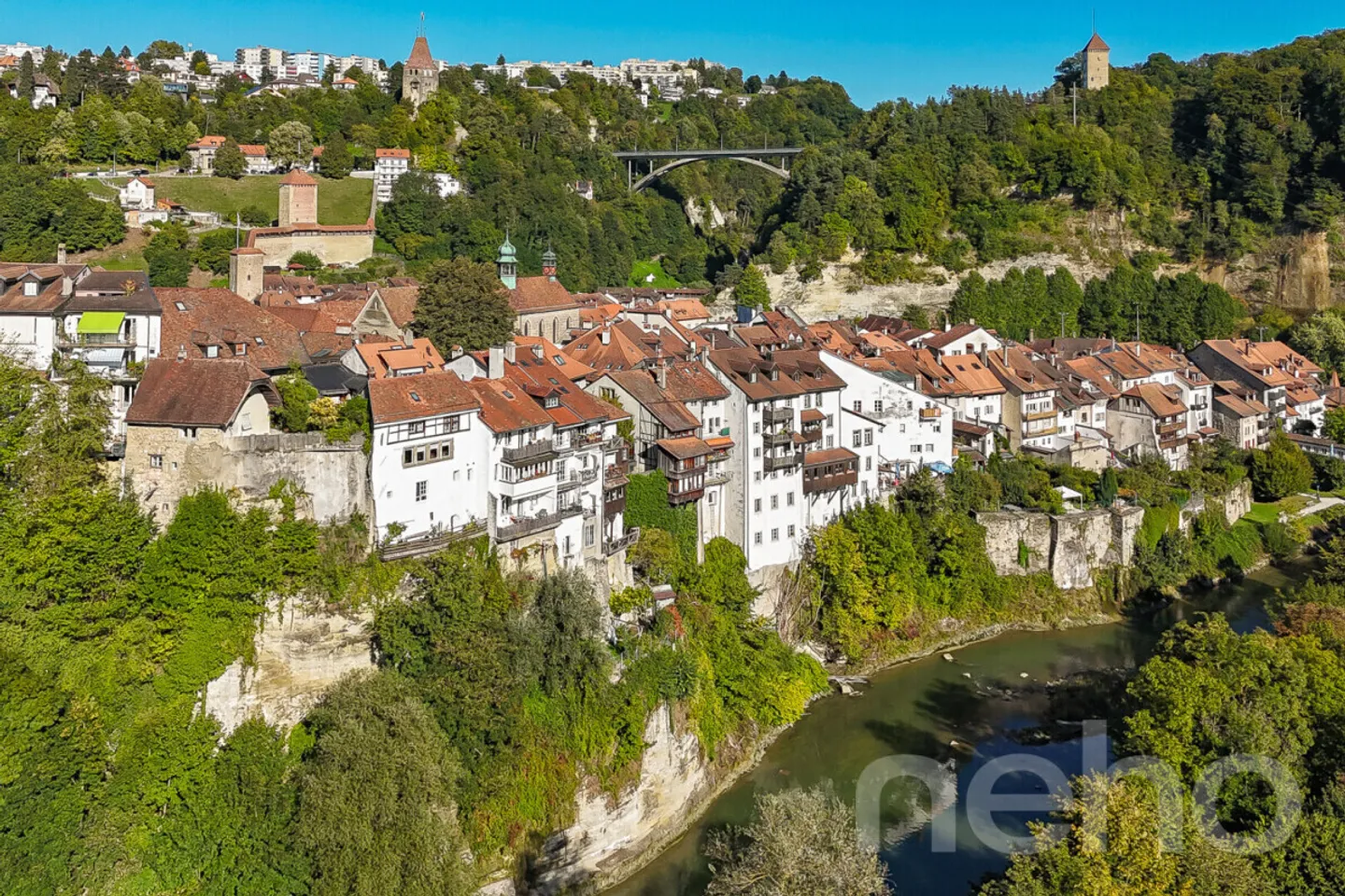 Rare historic house with stunning view of the Sarine - Photo 1 of 12