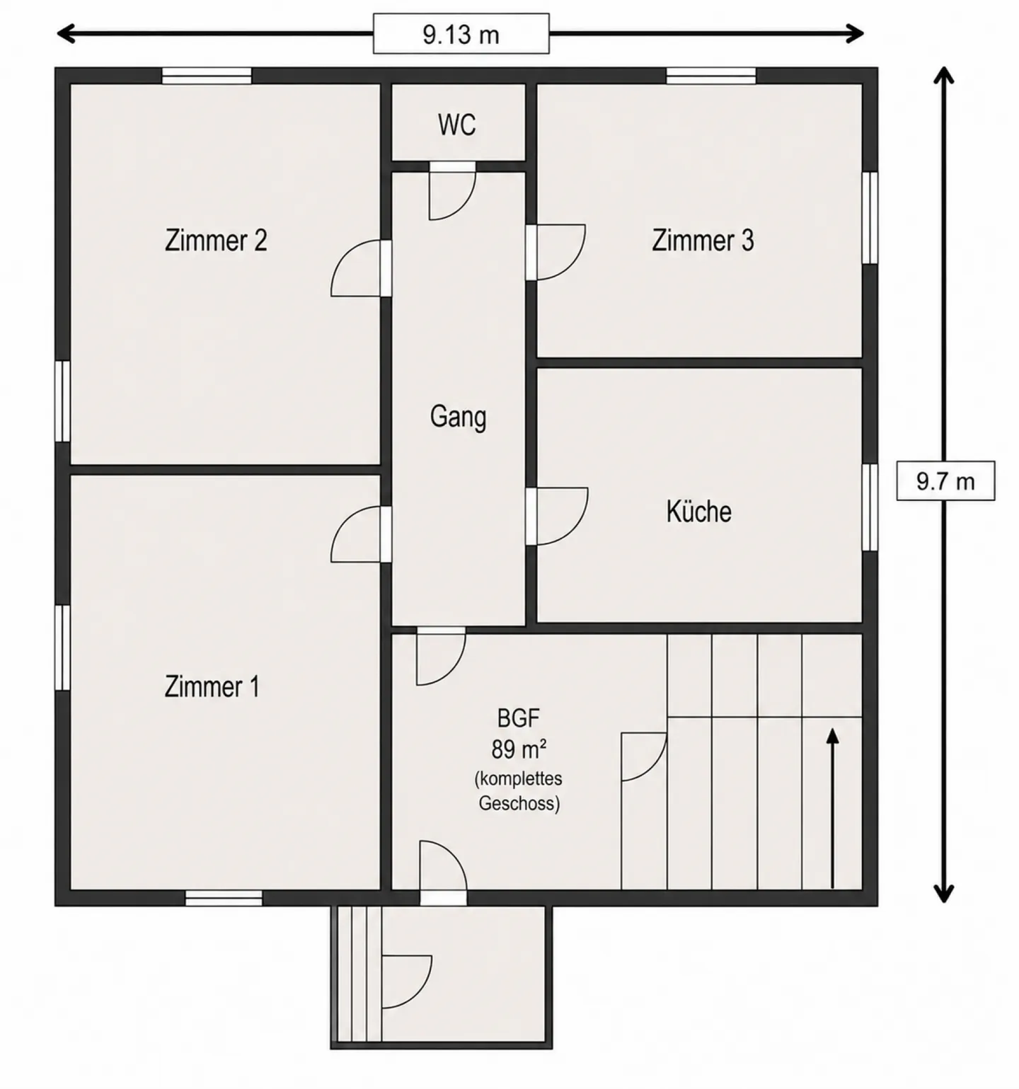 Property in a dreamlike and quiet location in Büren aA. with wonderful views of the Jura - Photo 12 of 14