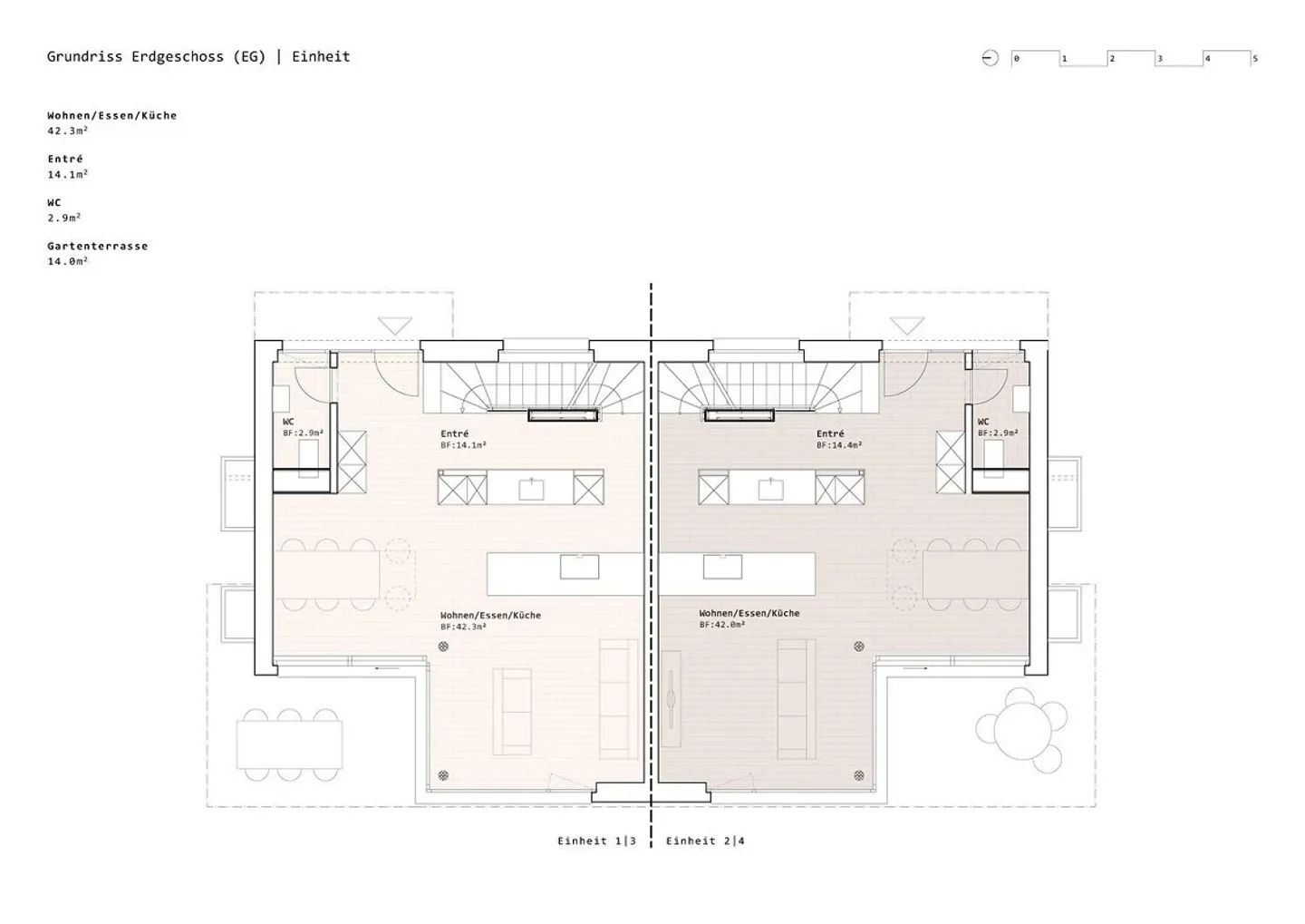 Neubau 5.5 Zimmer-Doppel-Einfamilienhäuser in Heimberg - Photo 6 of 12