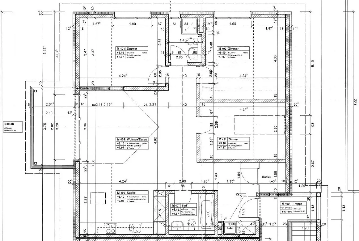 Appartement unique de 4,5 pièces au 3ème étage - Photo 6 sur 6