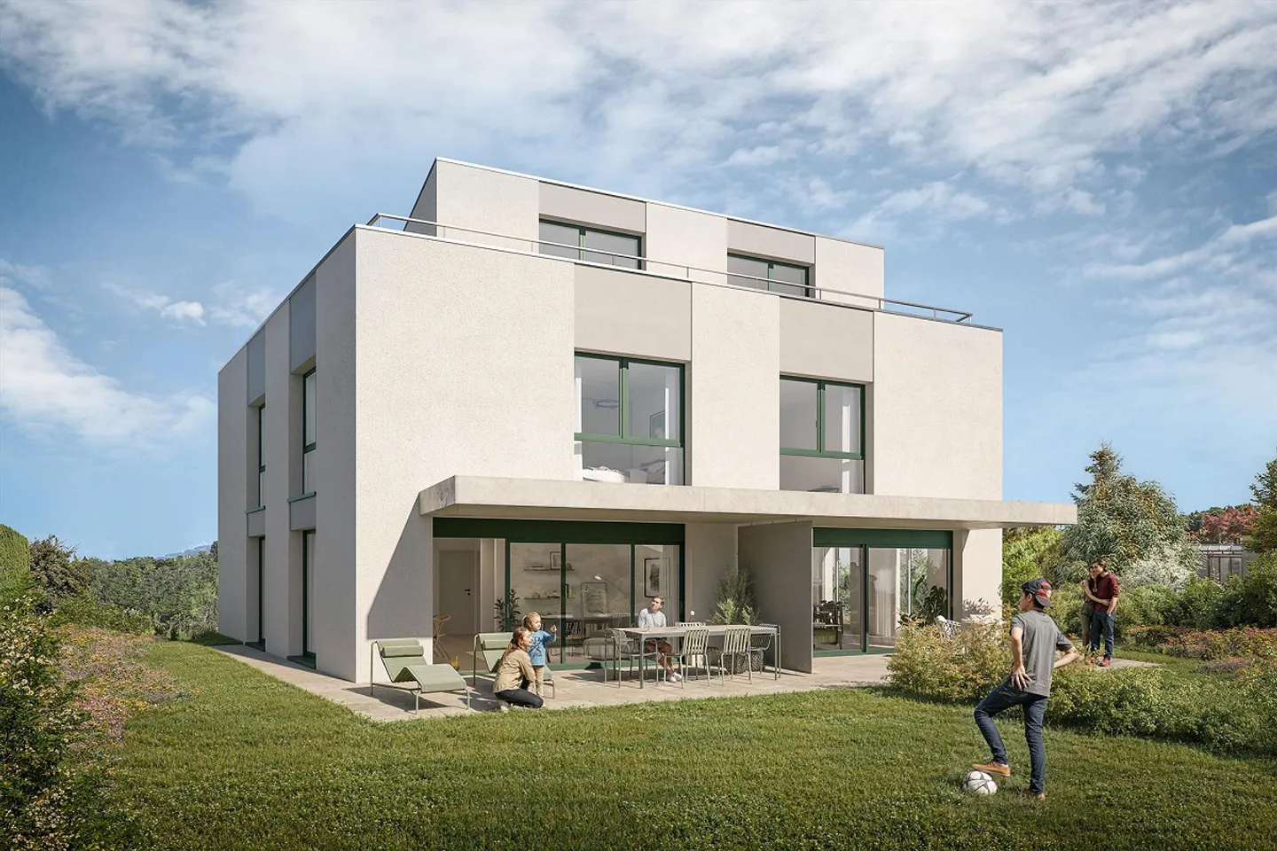 Casa bifamiliare di 6,5 stanze con attico a Wittenbach SG - Foto 1 di 8