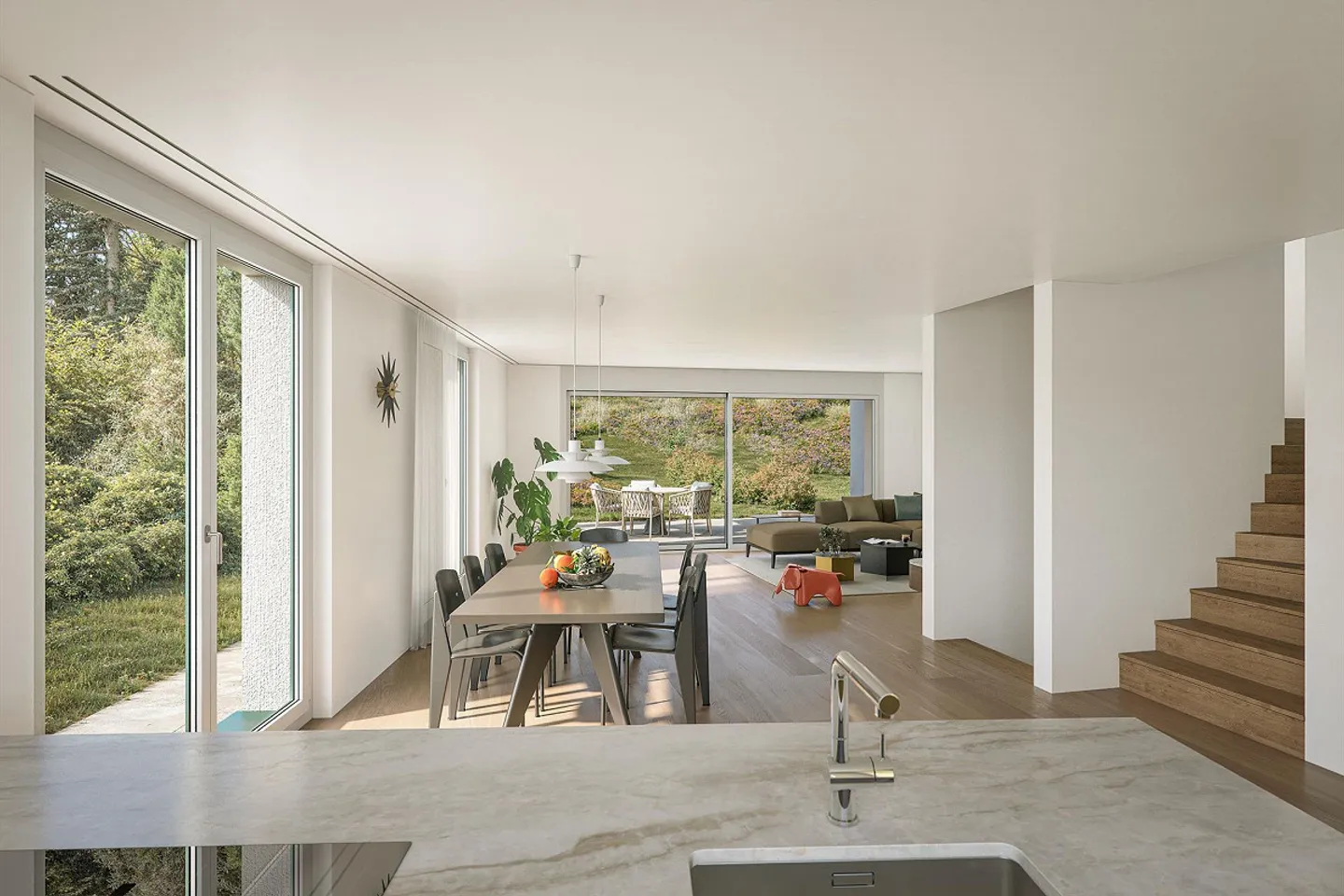 Casa bifamiliare di 6,5 stanze con attico a Wittenbach SG - Foto 4 di 8