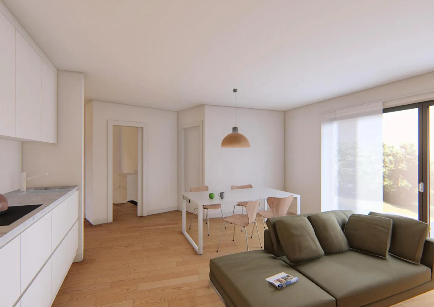 Nouvel appartement dans un petit immeuble entouré de verdure - Photo 10 sur 12