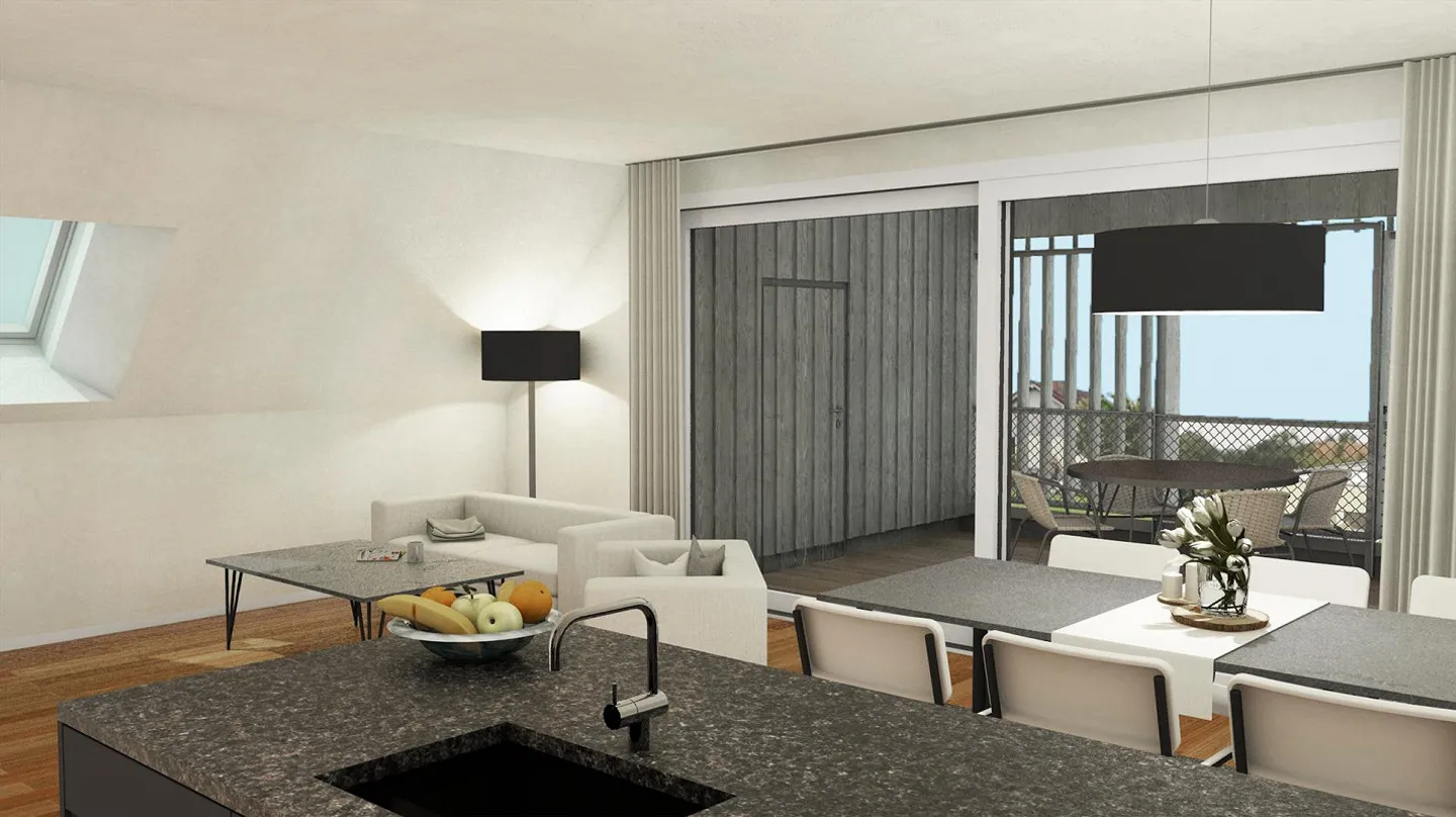 Fascino sotto il tetto: Appartamento luminoso con 3 stanze e sole serale - Foto 2 di 4