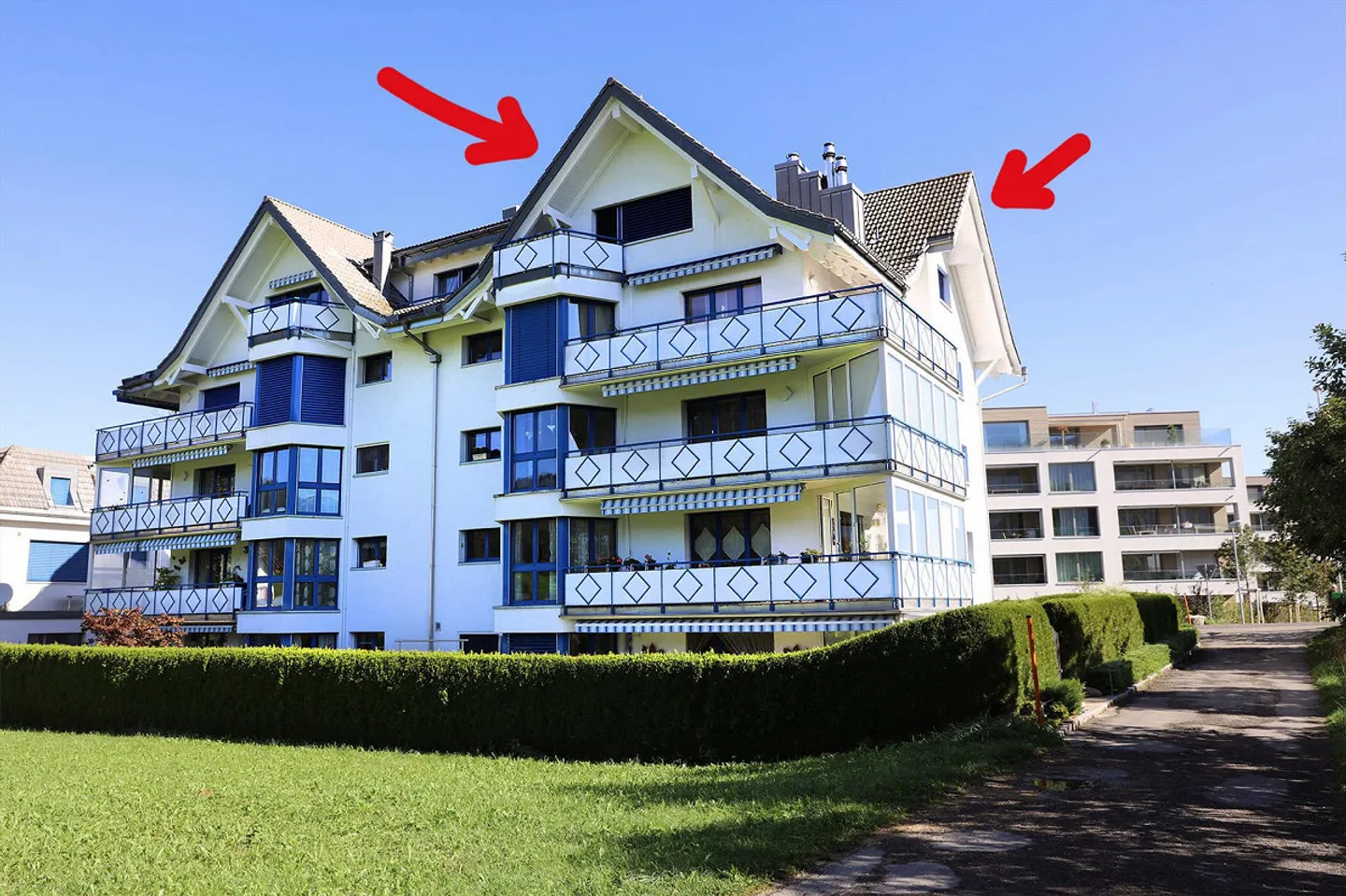 Aussergewöhnliche, sonnige 3,5-Zimmer-Dachwohnung mit Wintergarten - Foto 11 von 11