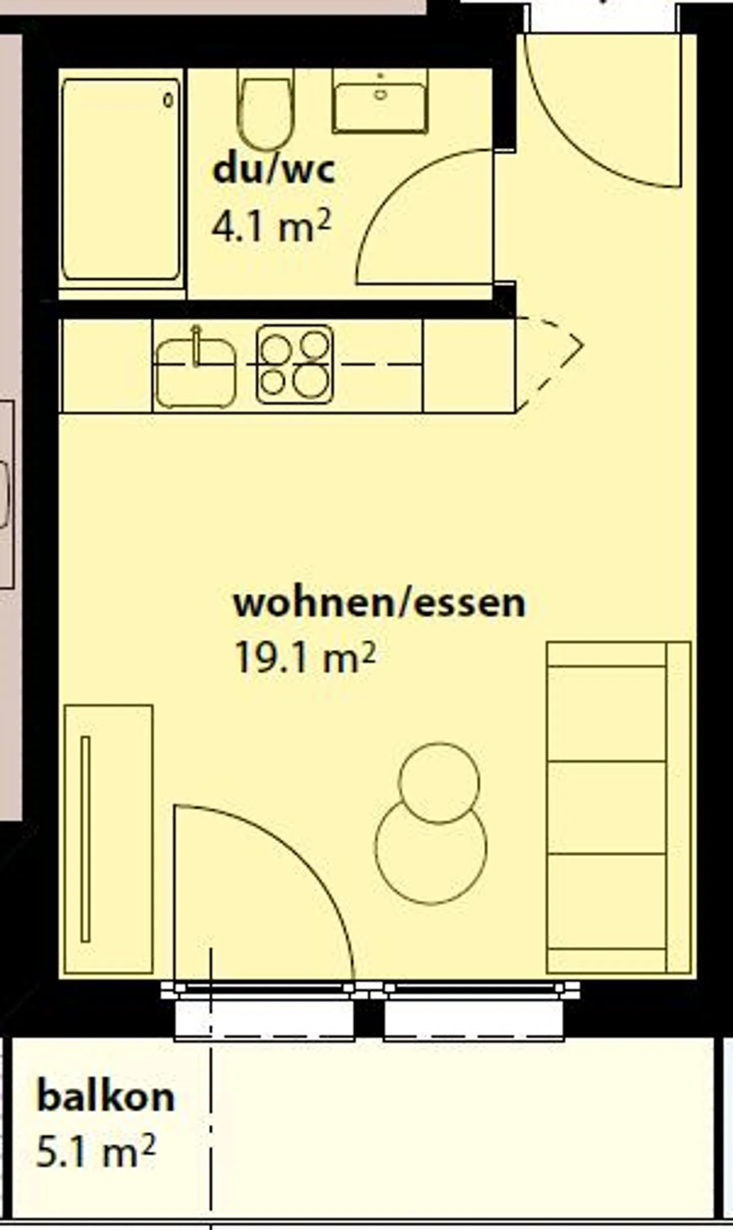 Appartement 1 chambre - Photo 7 sur 7