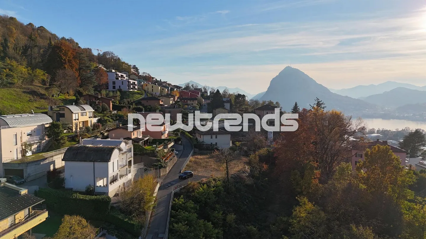 Viganello - Albonago : Maison de ville avec vue panoramique sur le lac et terrasse à vendre - Photo 3 sur 17