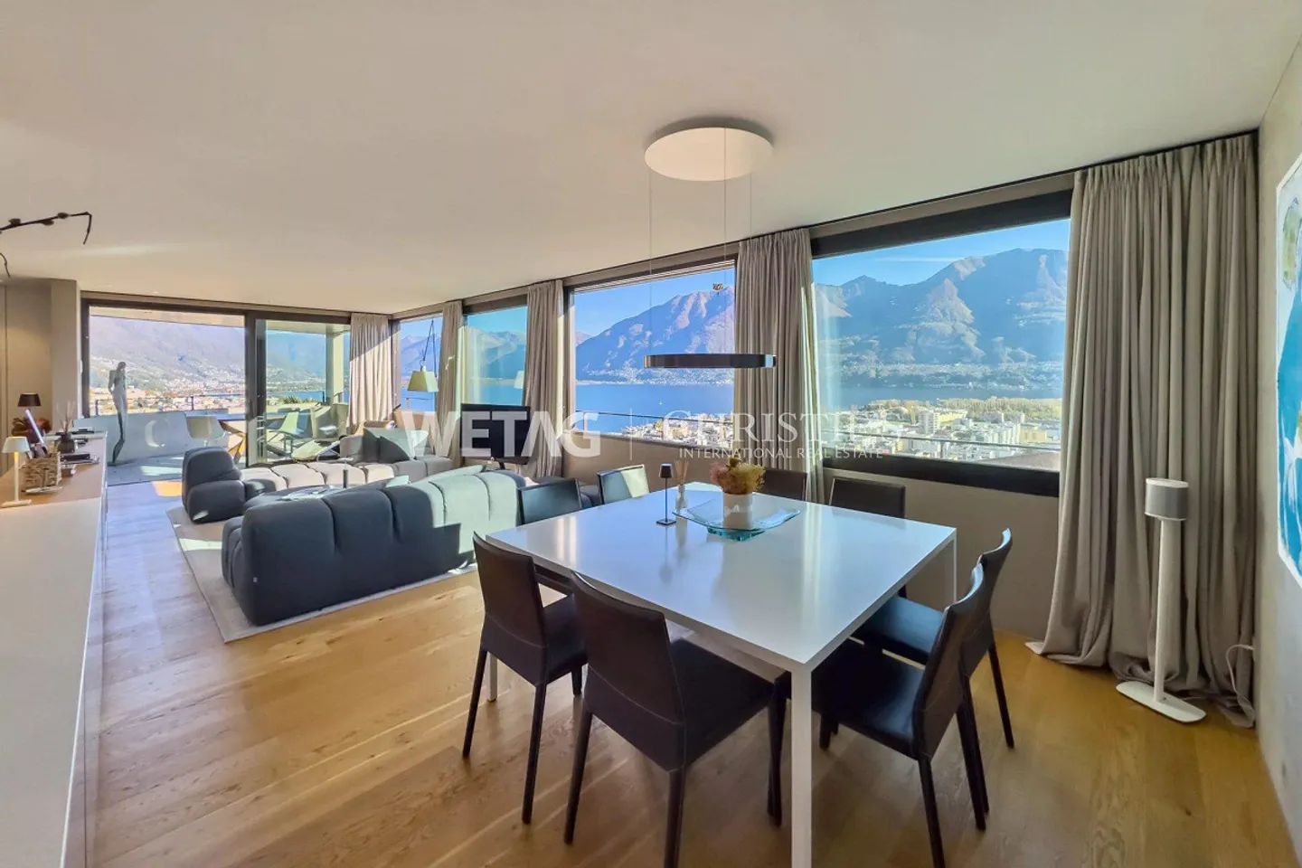 Modern & Bright Duplex Apartment with Lake View in Locarno-Monti for Sale - Photo 2 of 13