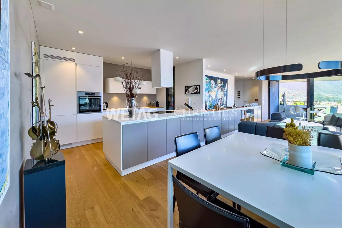 Modern & Bright Duplex Apartment with Lake View in Locarno-Monti for Sale - Photo 3 of 13