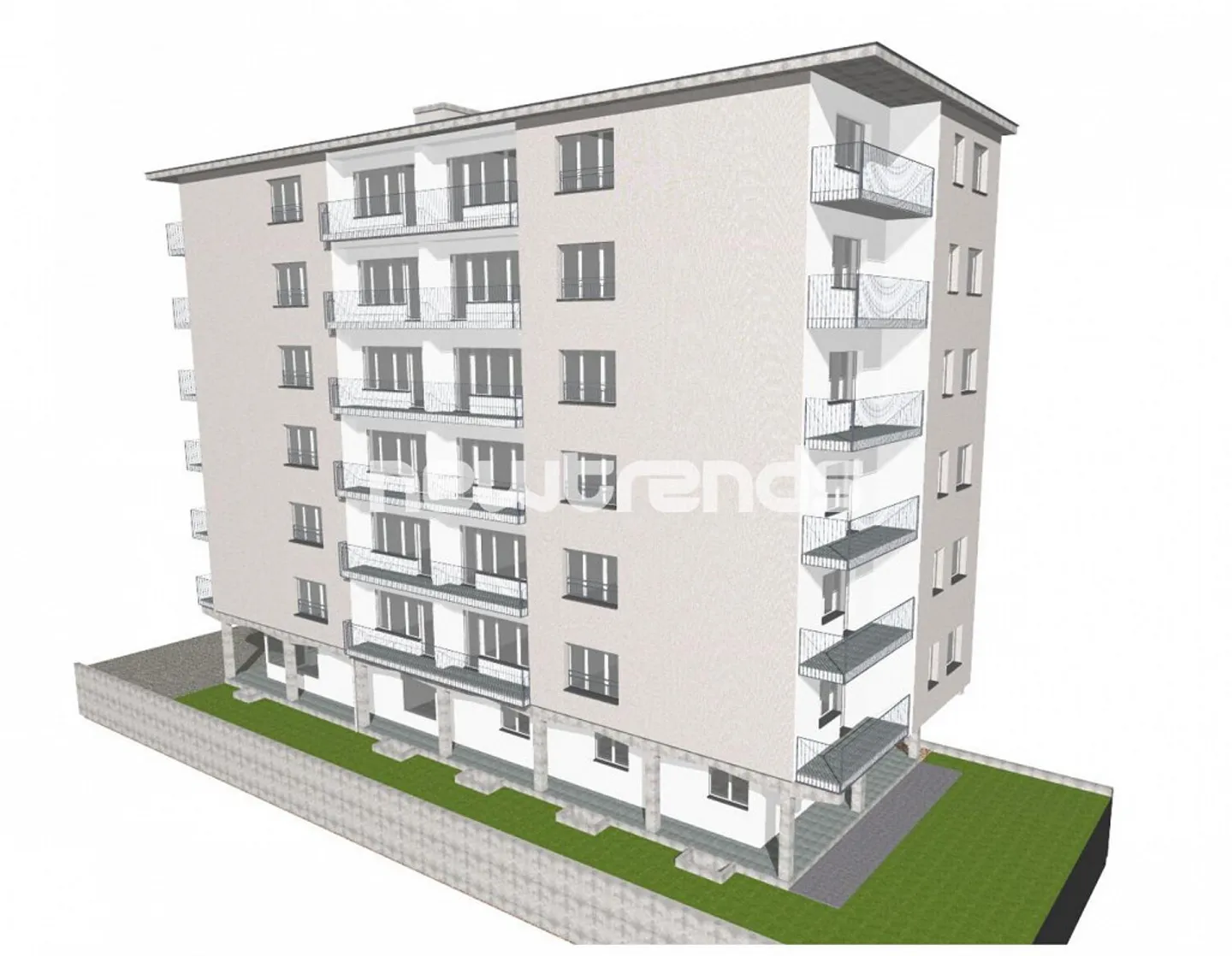 Mendrisio, rental building in the city center with storage, 13 garages - Photo 2 of 19