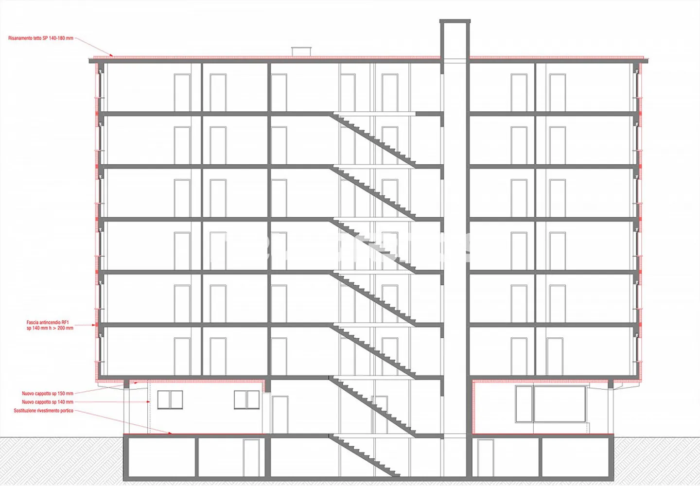 Mendrisio, rental building in the city center with storage, 13 garages - Photo 5 of 19