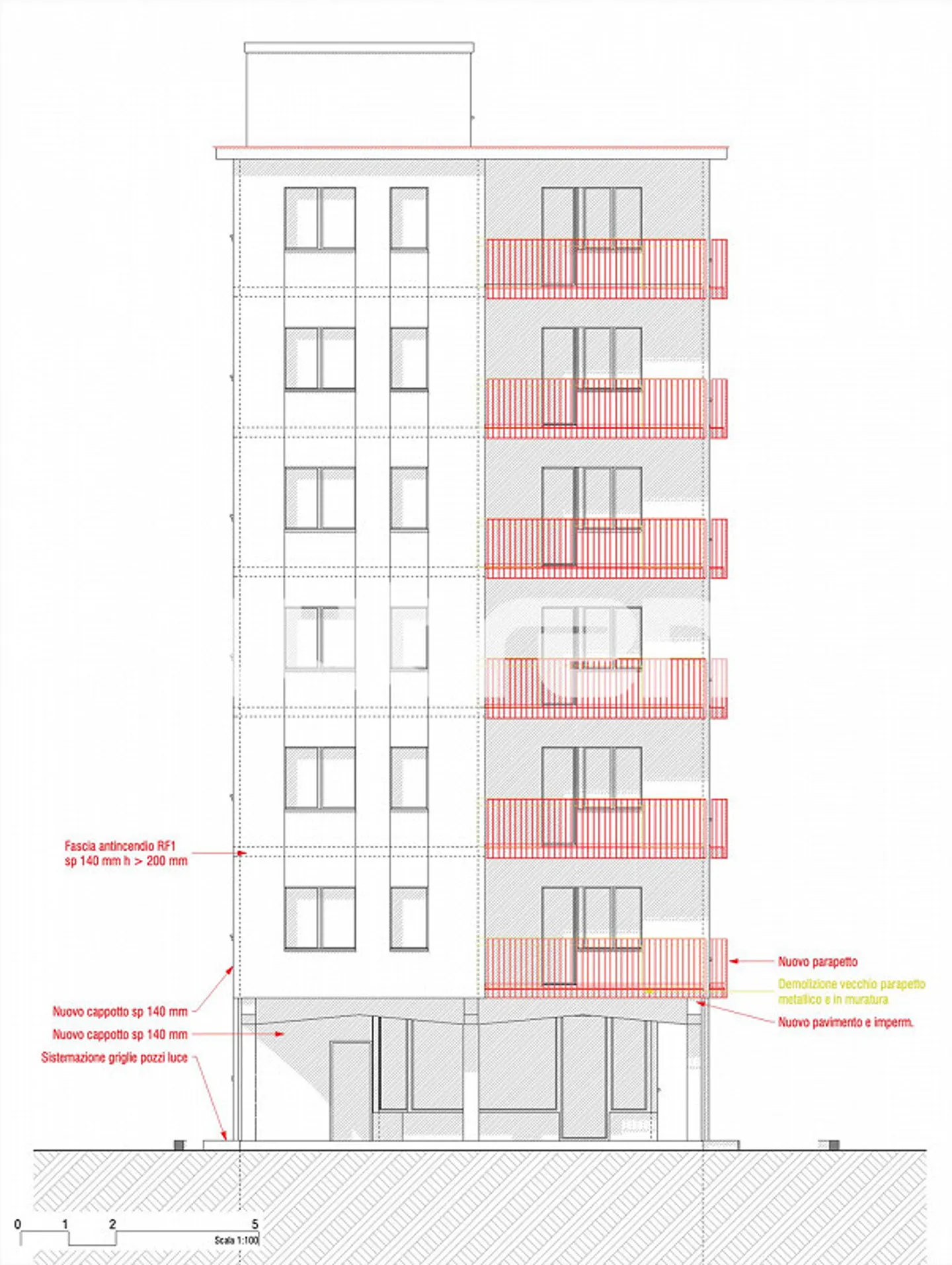 Mendrisio, rental building in the city center with storage, 13 garages - Photo 8 of 19