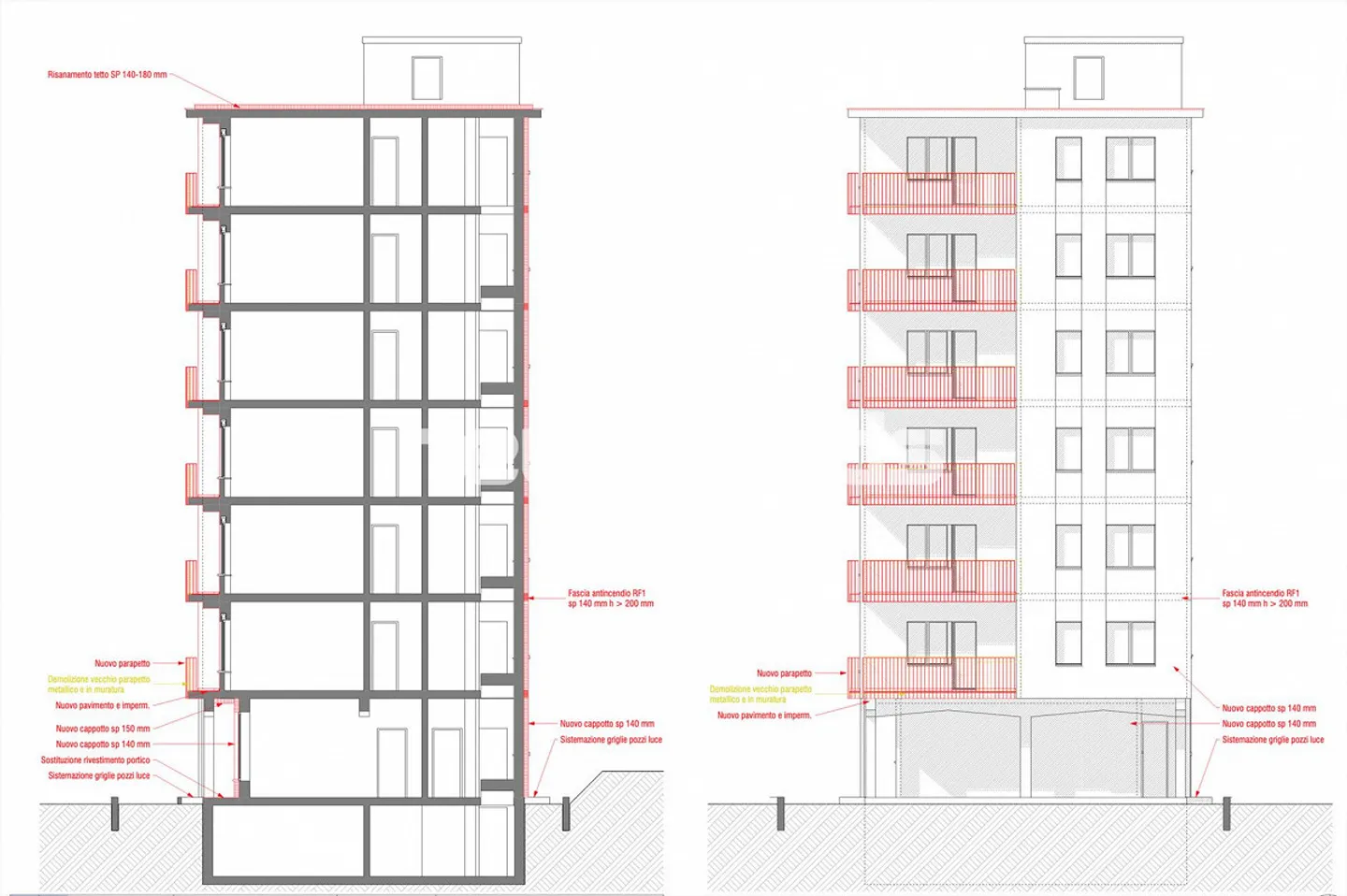 Mendrisio, rental building in the city center with storage, 13 garages - Photo 6 of 19
