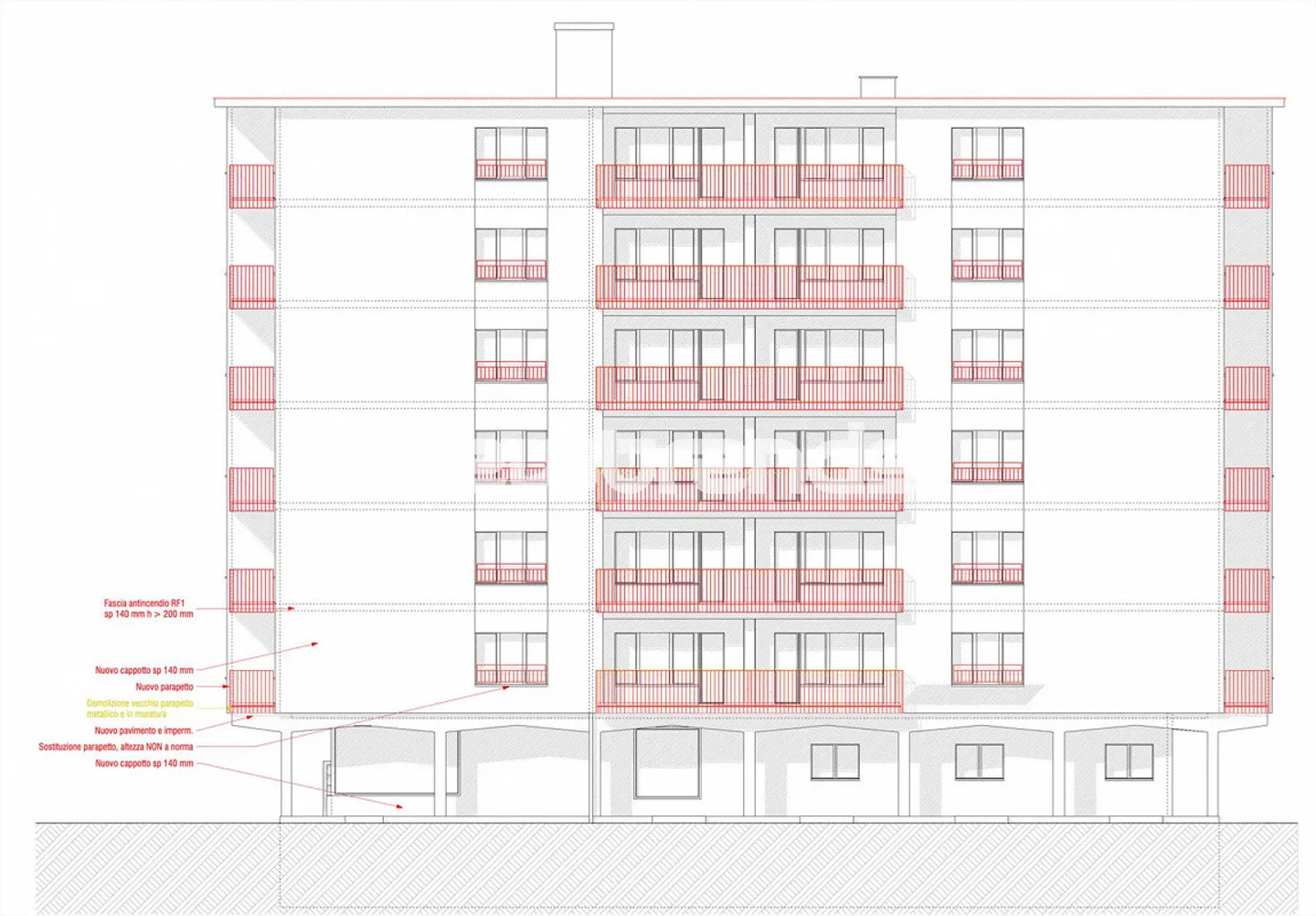 Mendrisio, rental building in the city center with storage, 13 garages - Photo 9 of 19