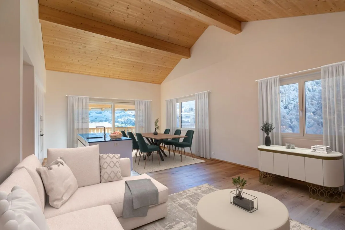 First occupancy above Schiers: alpine holiday apartment in the attic - Photo 1 of 6