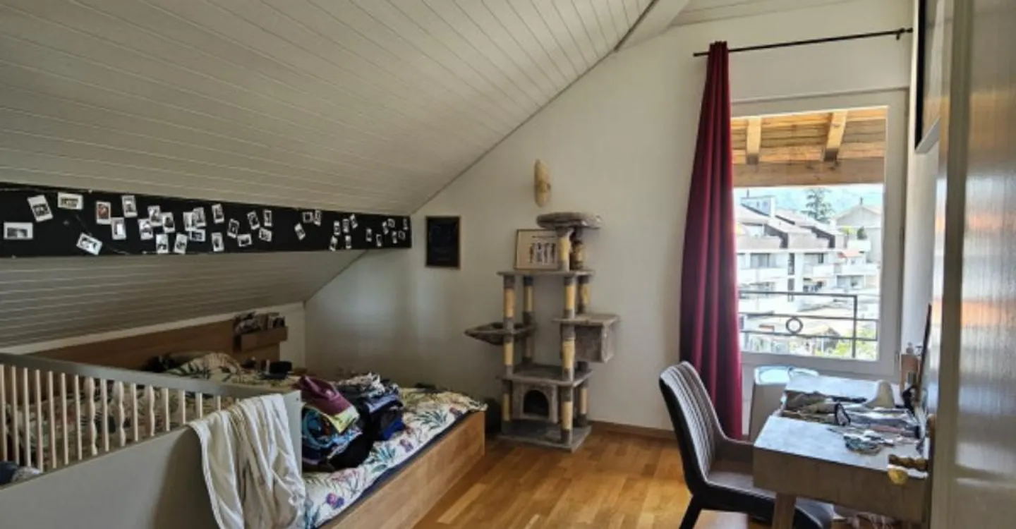 Magnificent duplex in the attic with fireplace - Chêne-Bourg - Photo 5 of 8
