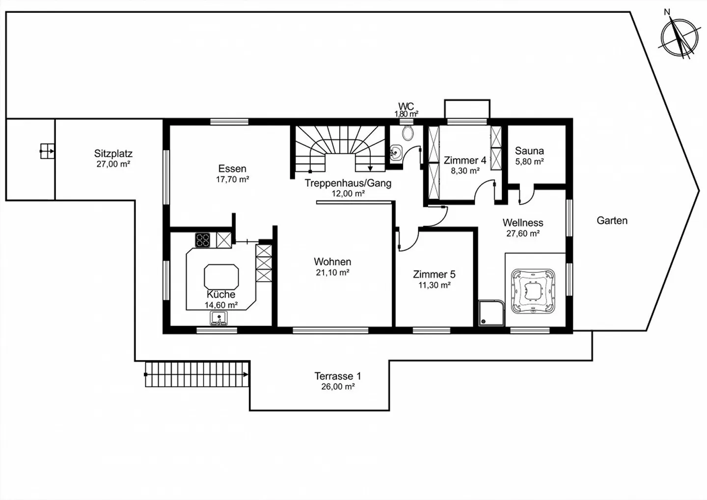 Sunny House with Mountain View and Privacy in Prime Location - Photo 10 of 11