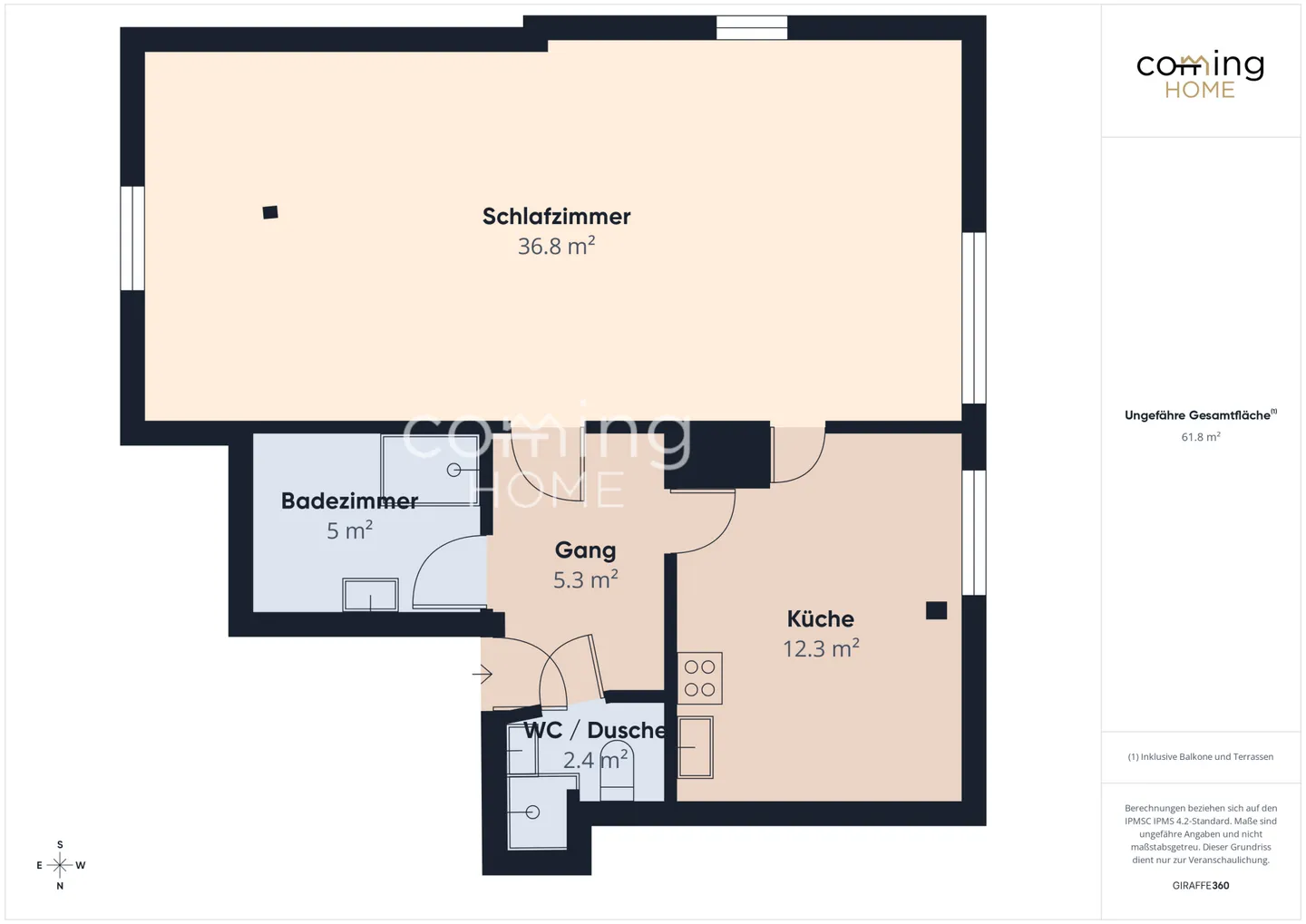 Appartamento mansardato di 1,5 locali ben tenuto a Madiswil - posizione tranquilla e disponibile immediatamente - Foto 10 di 10