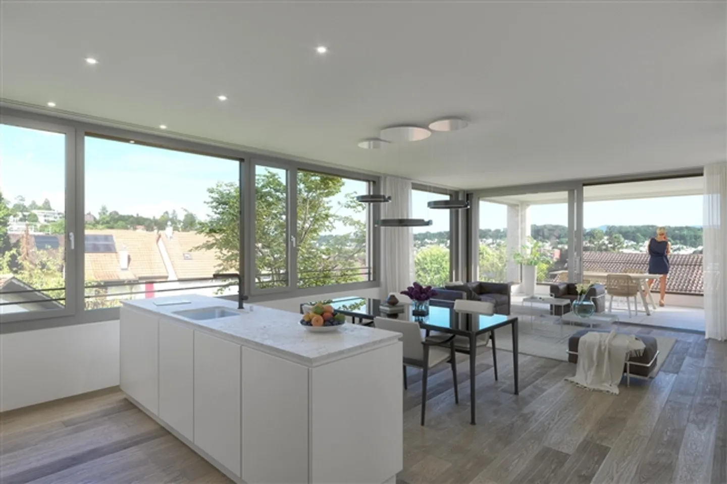 «Exklusive und top moderne 4.5-EG-Wohnung (260 m² Garten) an Toplage» - Foto 3 von 6