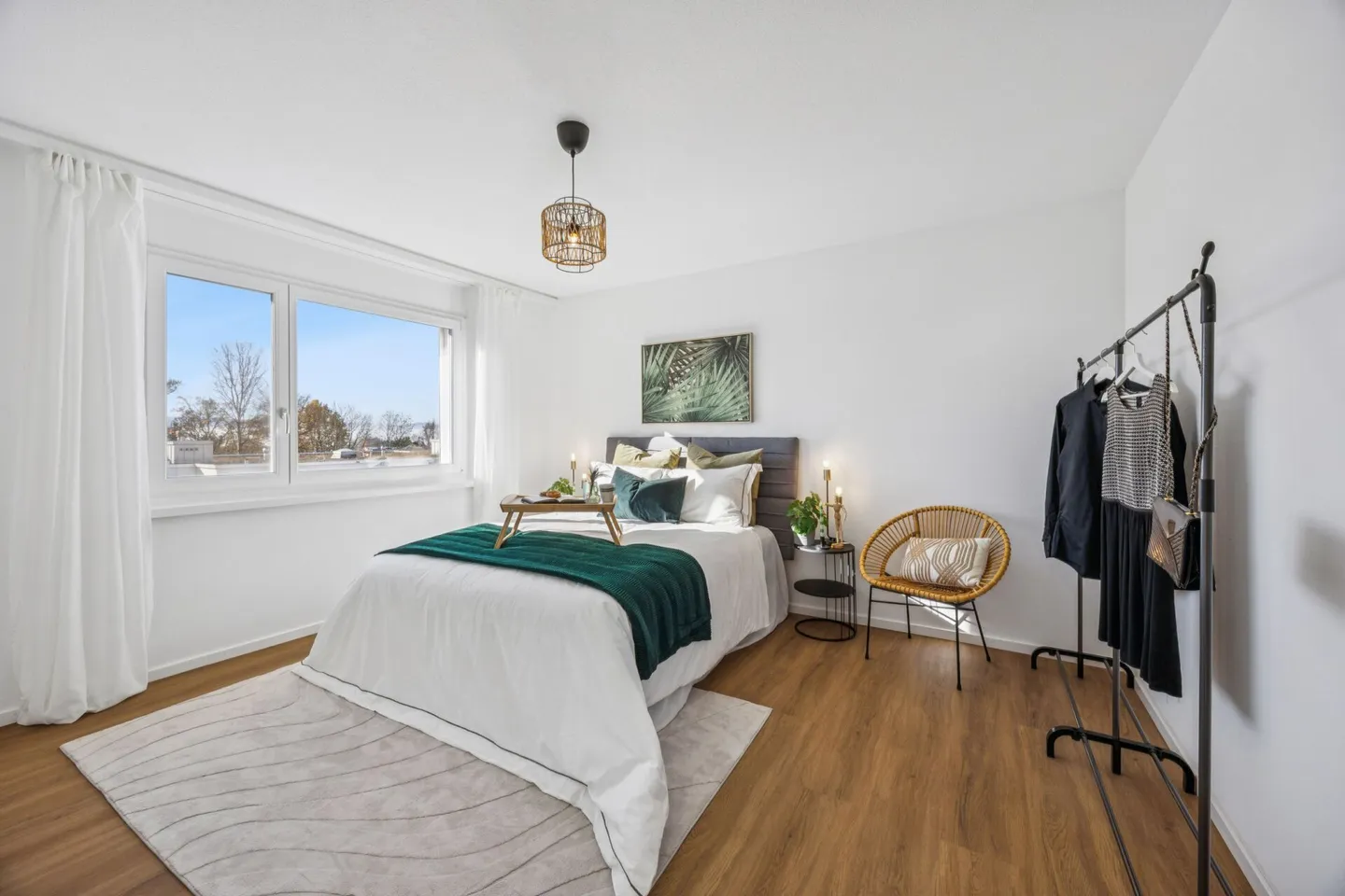 Rénové - Appartement moderne de 4,5 pièces avec balcon et vue à Widen AG - Photo 4 sur 7