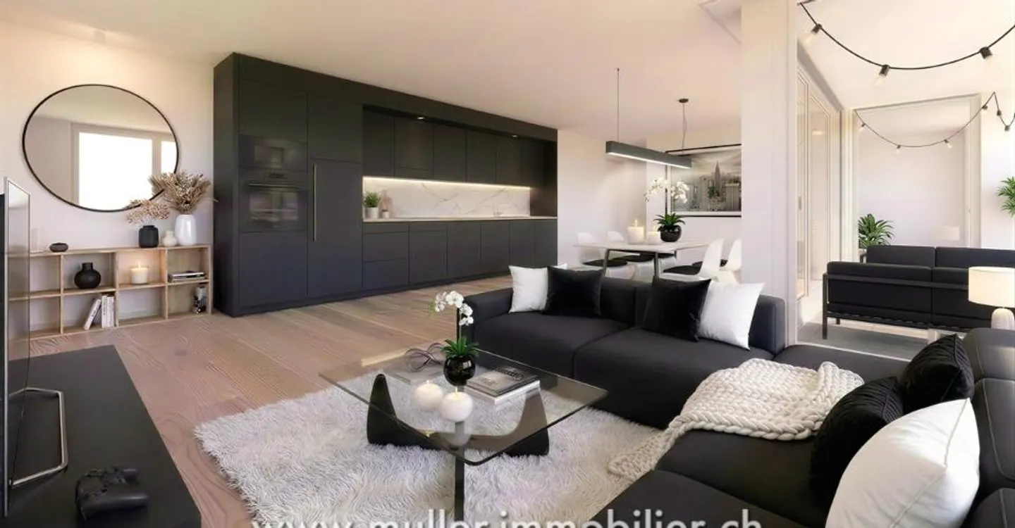 Charmant appartement 3.5 pièces à Siviriez - Photo 1 sur 13