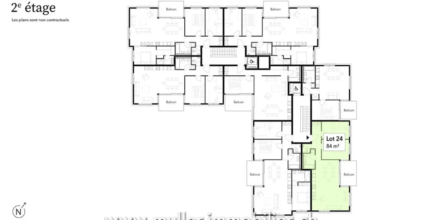 Charmant appartement 3.5 pièces à Siviriez - Photo 8 sur 13