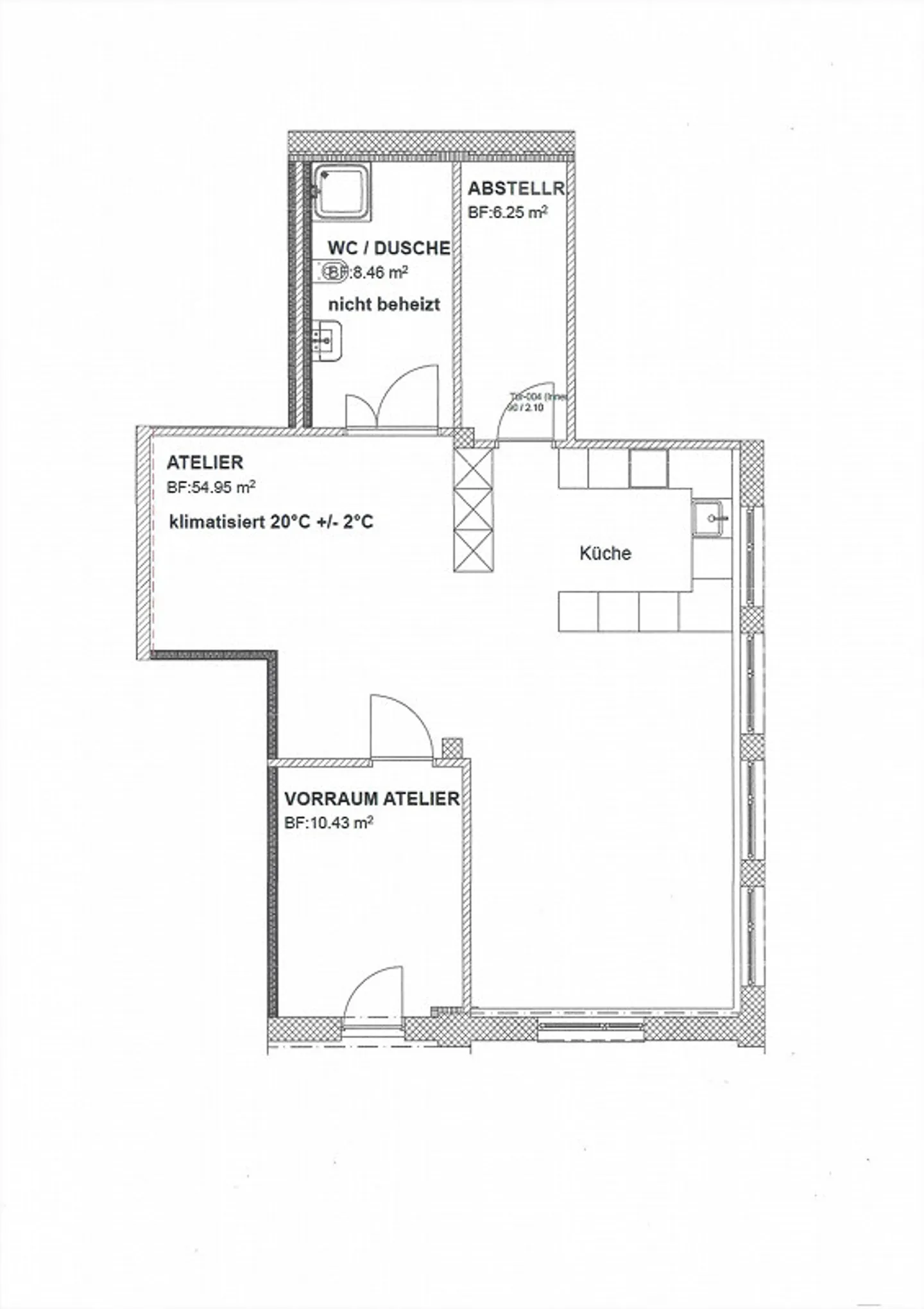 80m2 commercial space for rent in Stallikon - Photo 8 of 8