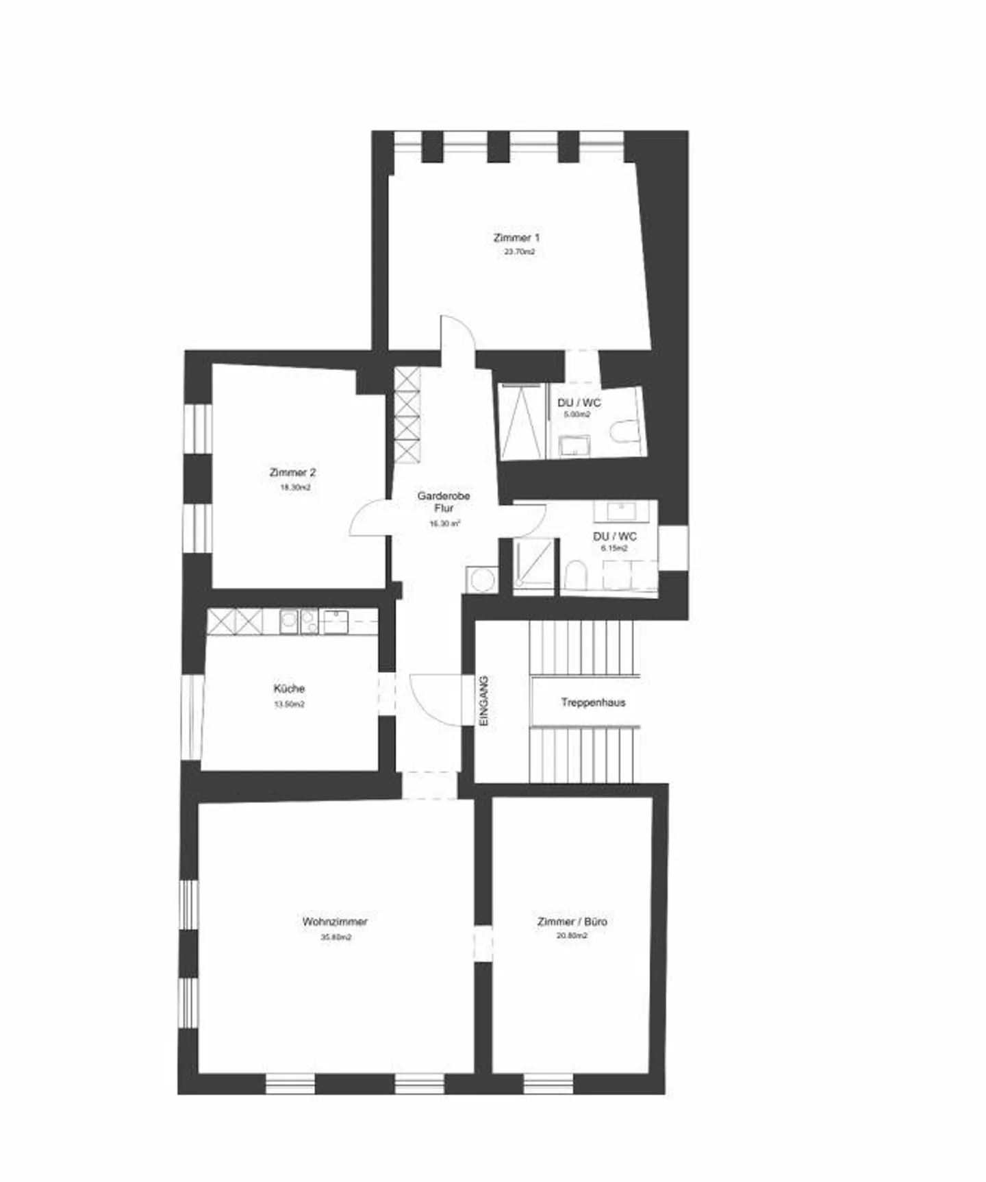 Appartement exclusif de 5,5 pièces au cœur de Chur - Photo 14 sur 17