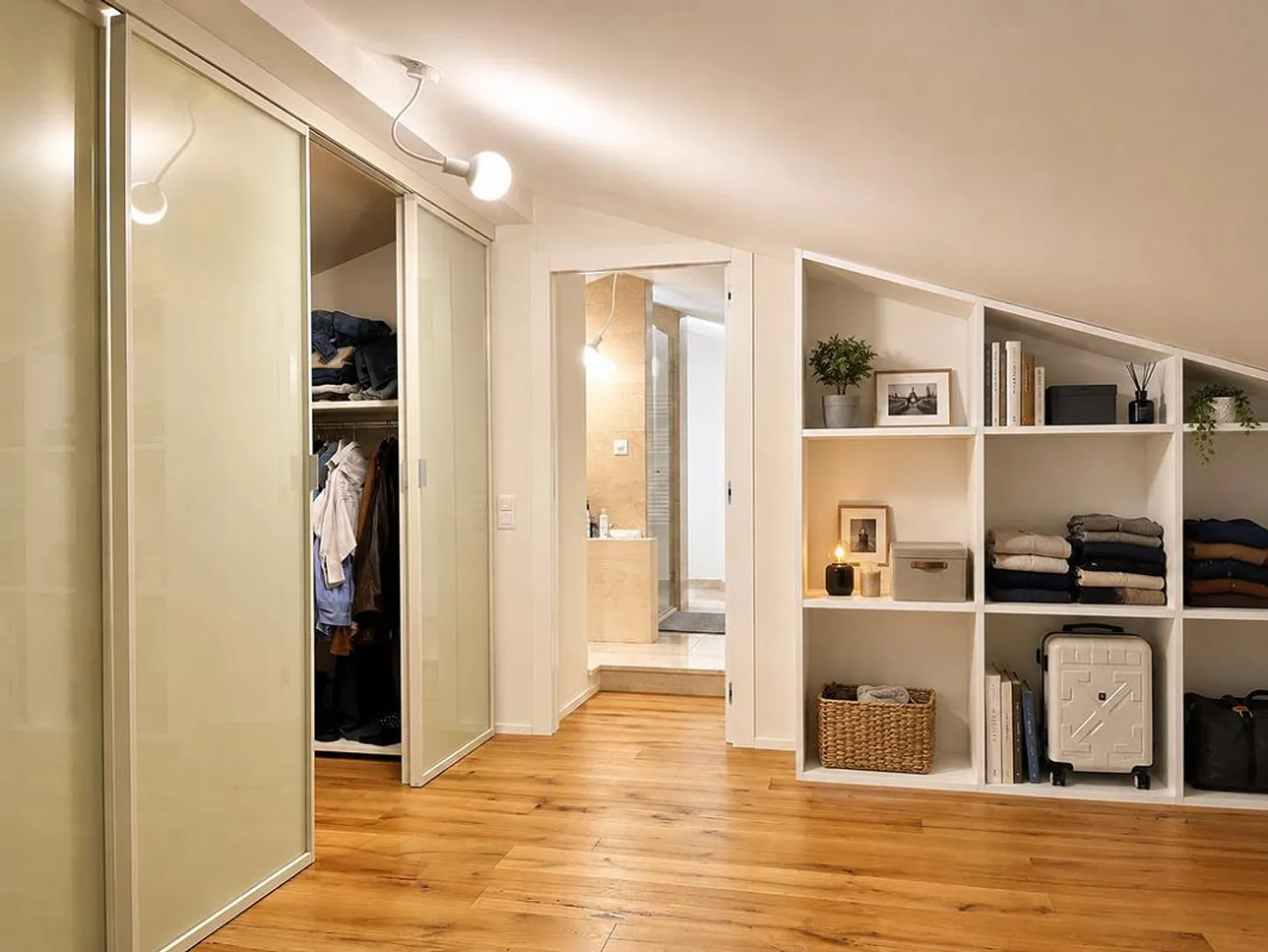 MONTAGNOLA - EXCLUSIVE DUPLEX FOR SALE 5.5 ROOMS WITH LAKE VIEW - Photo 8 of 13