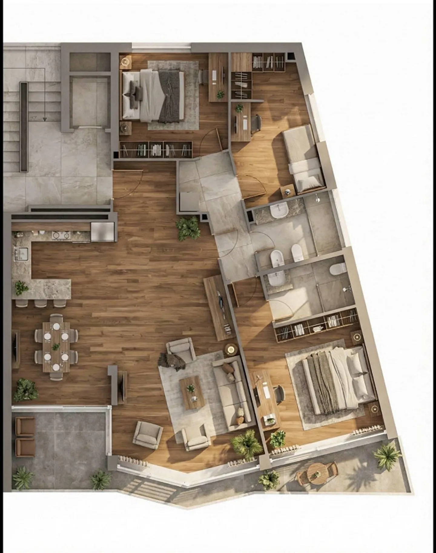 Helles 4,5-Zimmer-Apartment mit Panoramablick in Lugano - Foto 5 von 6