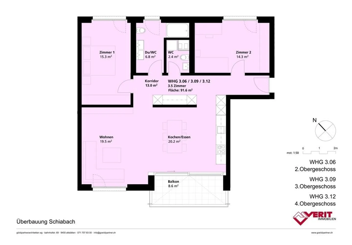 Moderne 3.5 Zimmer-Wohnung in Davos - Foto 8 von 8