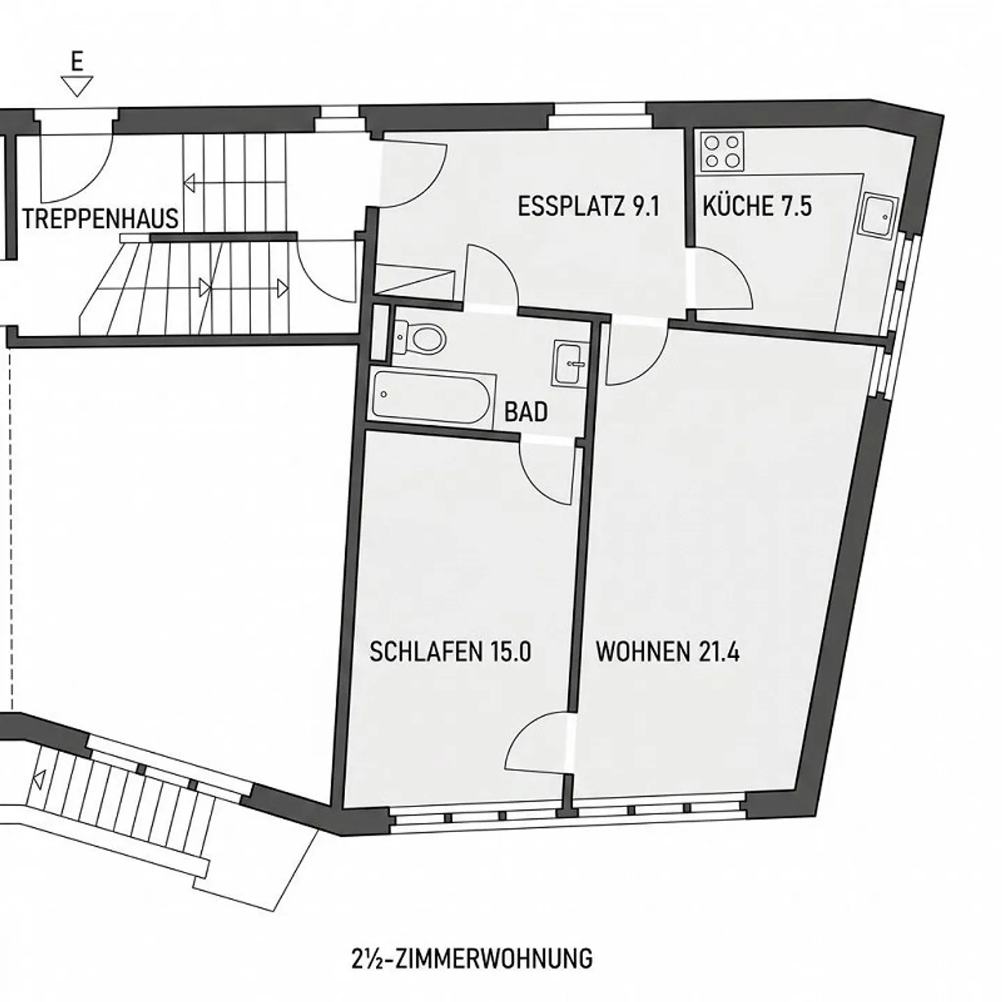 Charmante Wohnung in Malans - Foto 6 von 6
