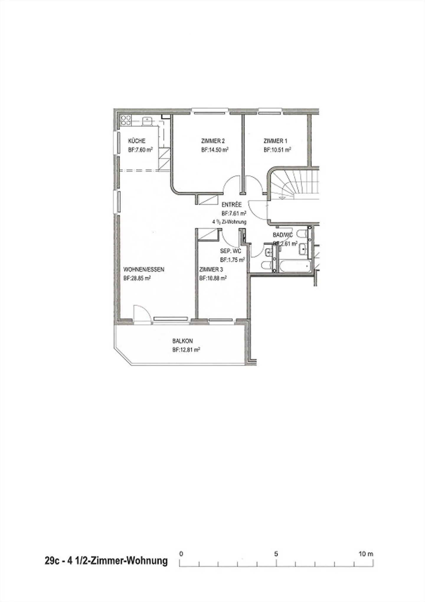 Neu renovierte 4,5-Zimmerwohnungen per 1.10.26 + 1.4.27 zu vermieten - Foto 7 di 7
