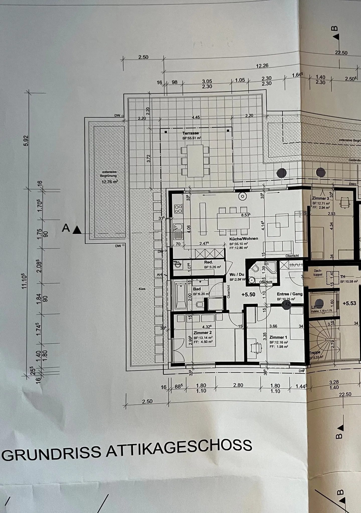 Modern 4.5-room penthouse apartment with lake view - Photo 7 of 7