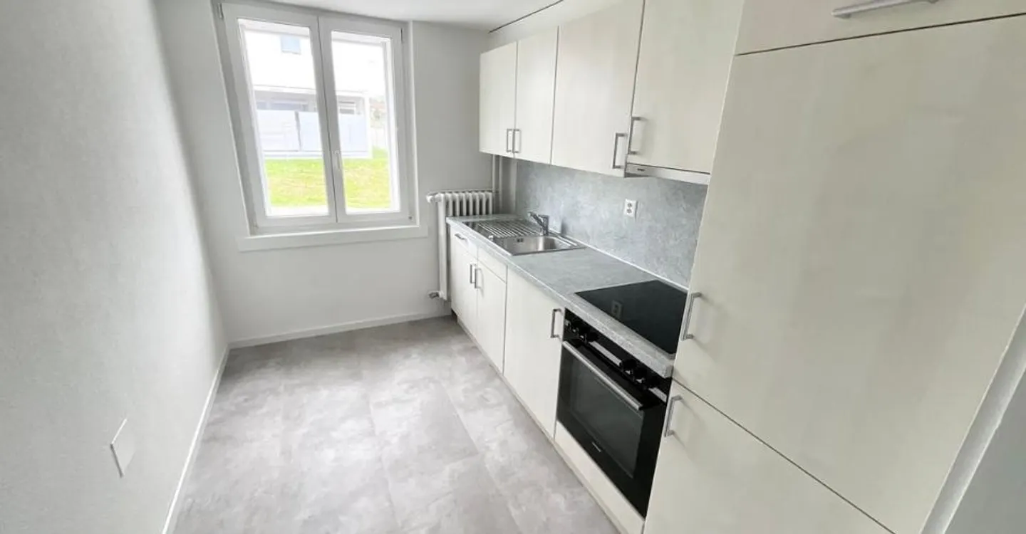 Renovierte 3-Zimmer-Wohnung mit privater Terrasse - Foto 2 von 7