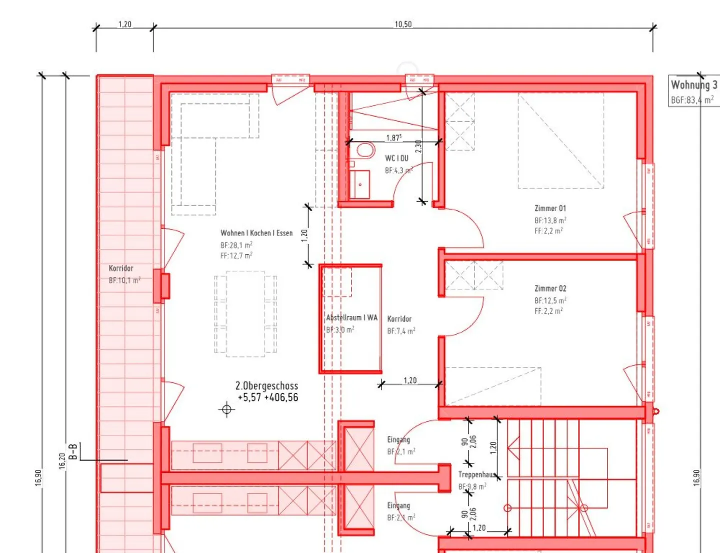 Modern 3.5 Room New Apartment with Beautiful Balcony - Photo 1 of 1